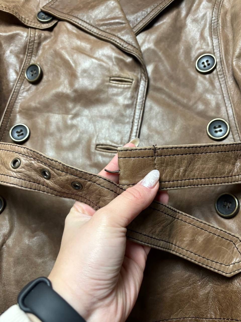Vintage Vintage Y2K Aviator Leather Motorcycle Jacket Cowboy Style Size US M / EU 48-50 / 2 - 4 Thumbnail