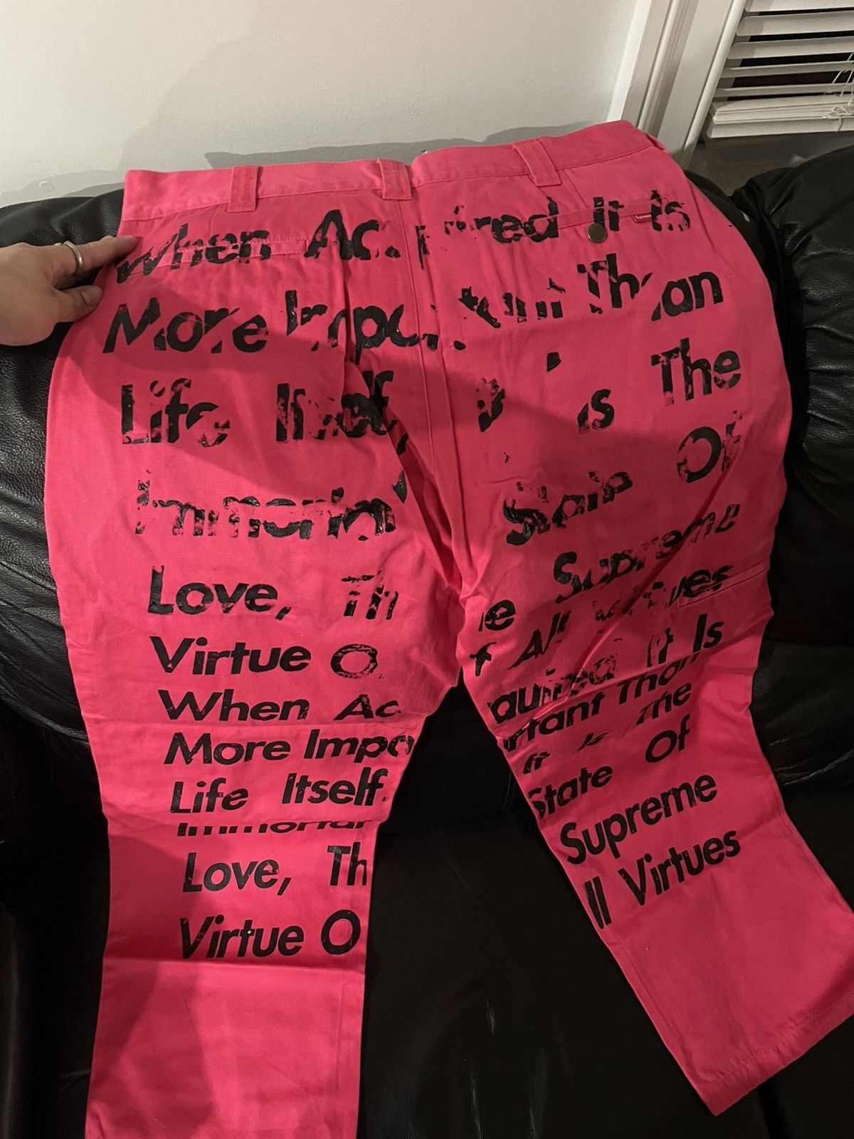 Comme des Garcons × Junya Watanabe × Supreme Supreme x JUNYA WATANABE x COMME des GARÇONS pink pants Size US 34 / EU 50 - 2 Thumbnail