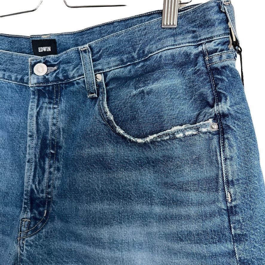 Edwin Edwin High Waist Cai Denim Cut Off Jean Shorts Size 33 Size 33" - 4 Thumbnail