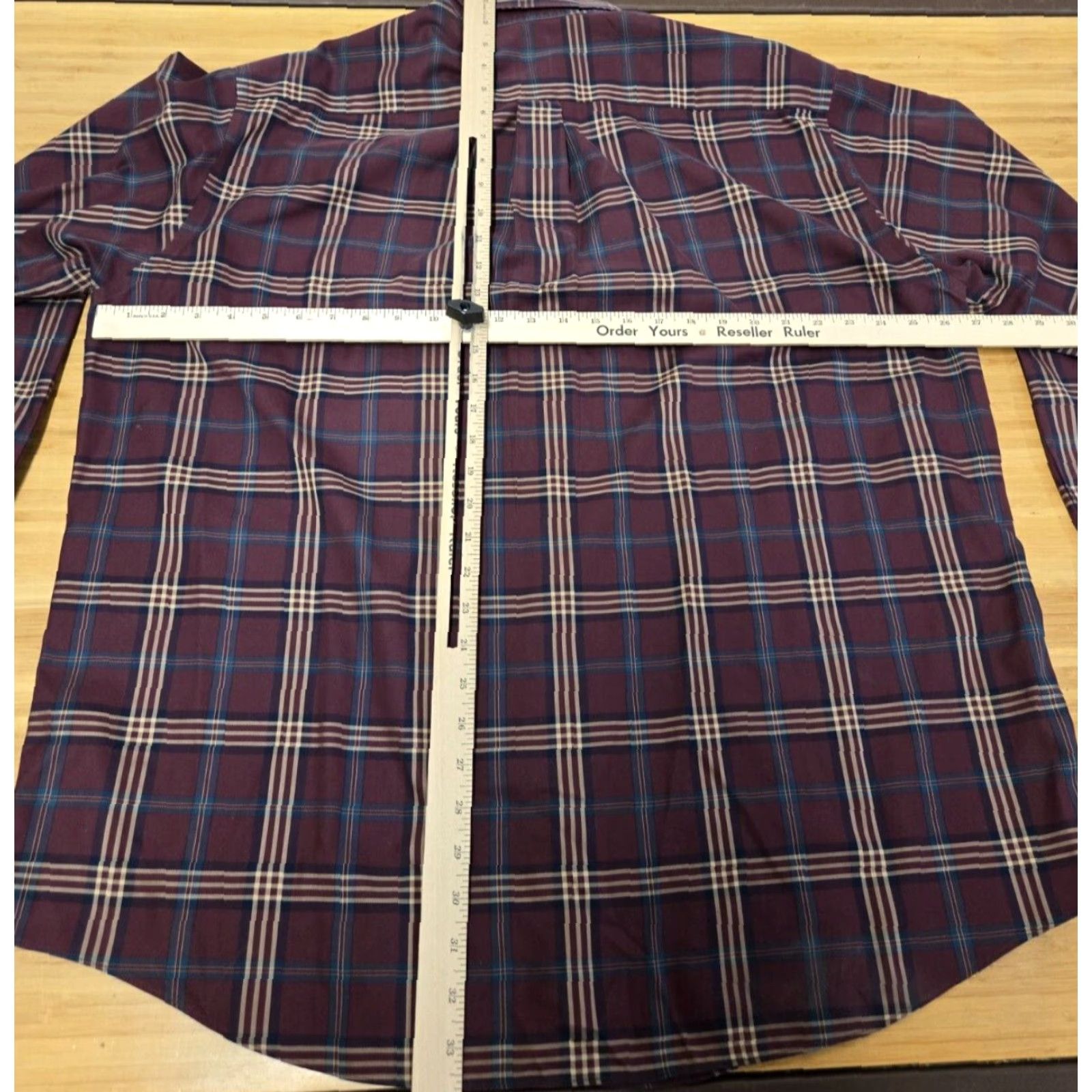 Brooks Brothers Brooks Brothers Madison Shirt Men's XL Blue Maroon Plaid Long Sleeve Button-Up, Multicolor, Non-Iron, Pockets, All Seasons, Casual, Travel Size US XL / EU 56 / 4 - 7 Thumbnail
