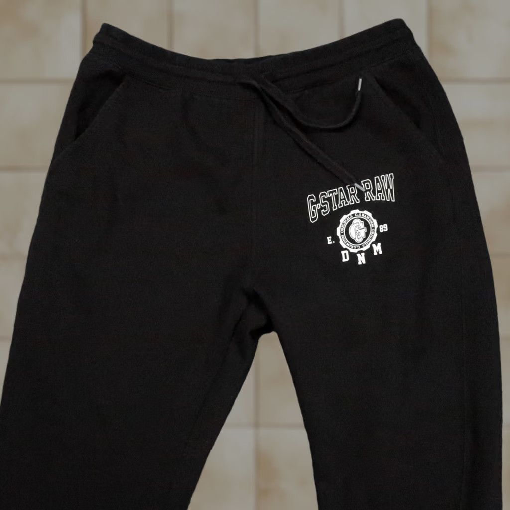 G-Star G Star Raw Sweatpants Mens M Black Athletic Casual Jogger Fleece Pockets Regular Inseam 32 in Tapered Style Sweatpants Size US 31 - 1 Thumbnail