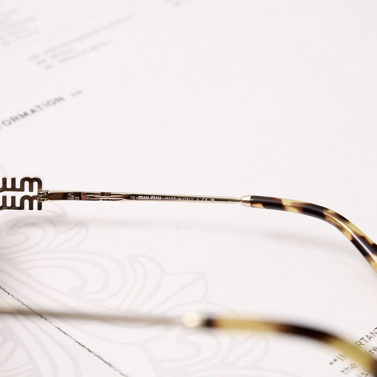 Miu Miu MIU MIU 0MU 52YS SUNGLASSES Size ONE SIZE - 4 Thumbnail