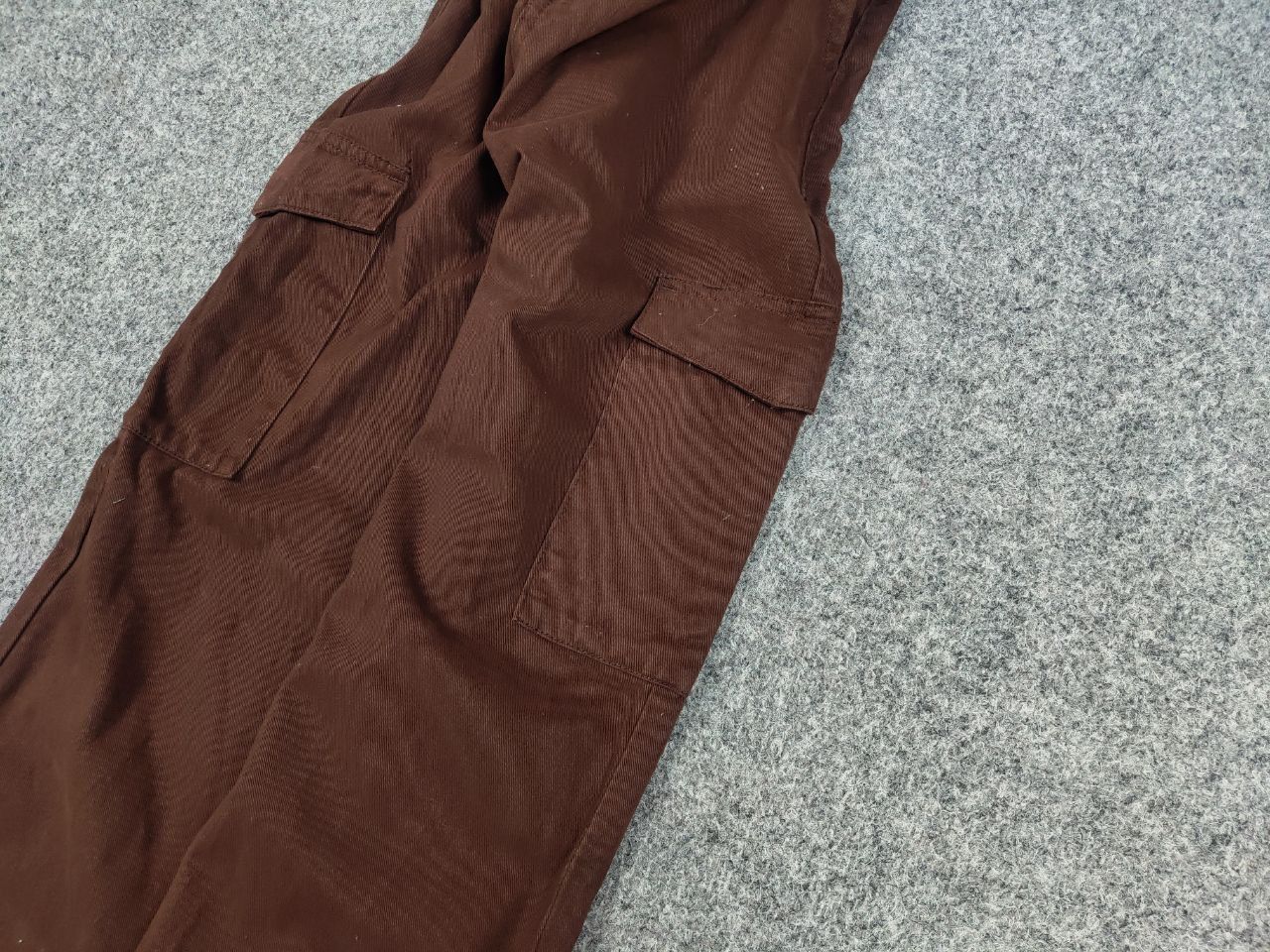 Japanese Brand Vintage 90's Japanese Brown Beggy Cargo Pants Y2K Hype Style Size US 30 / EU 46 - 5 Thumbnail