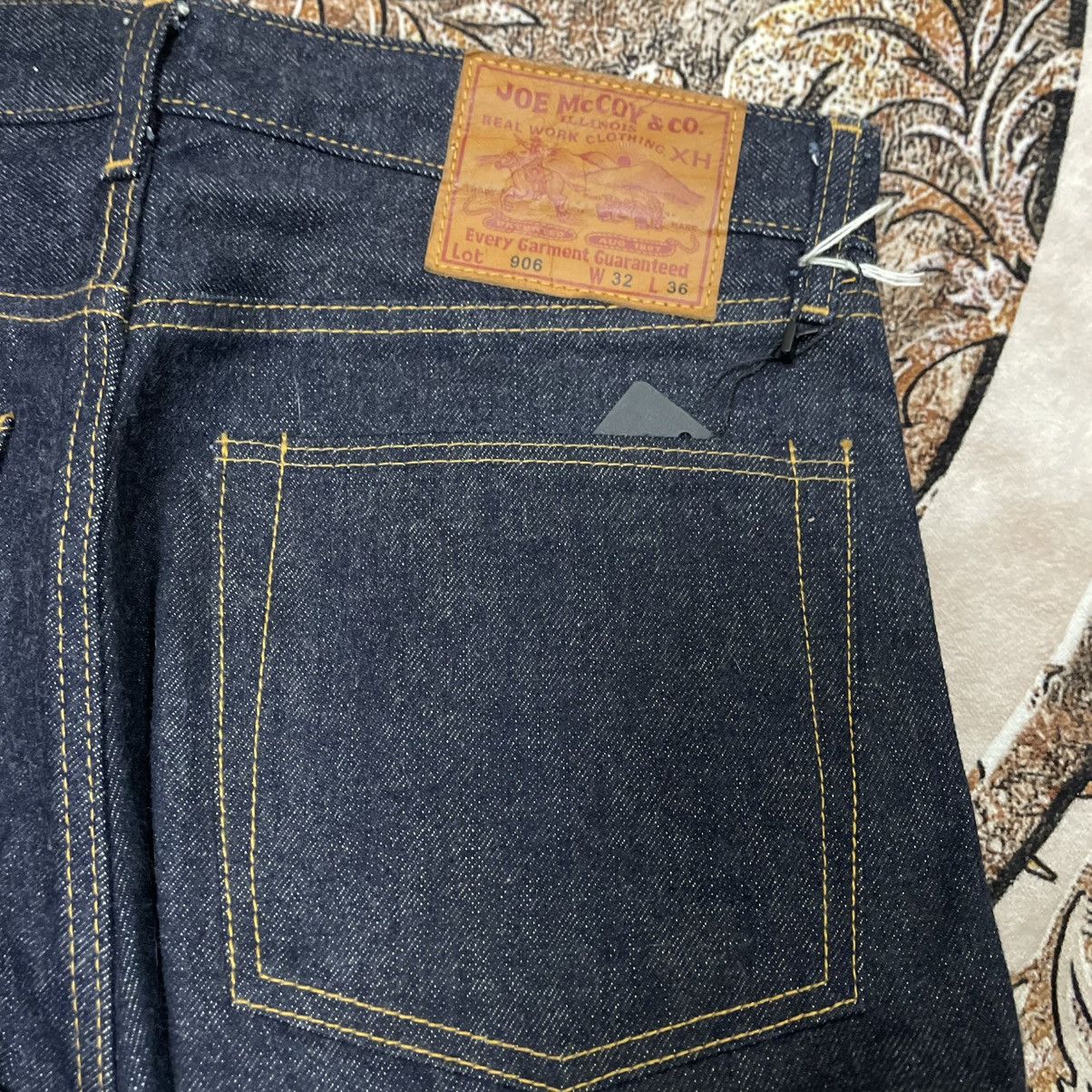 The Real McCoy's 🔥🇯🇵NOS Unworm Joe Mc Coy Stoned Washed Selvedge Denim Jeans Size US 32 / EU 48 - 11 Thumbnail