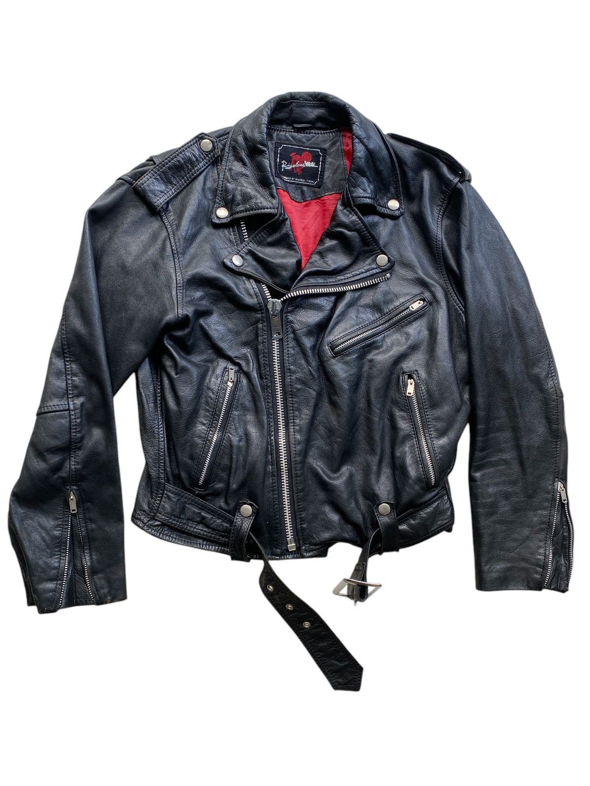 Japanese Brand Kakushi Tokyo Leather Perfecto Punk jacket nice design Size US M / EU 48-50 / 2 - 8 Thumbnail