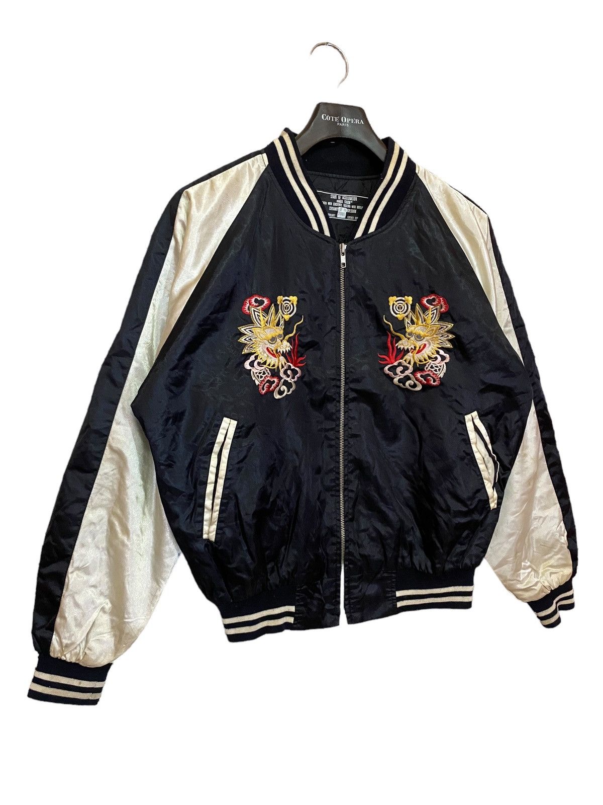 Japanese Brand × Traditional Weatherwear Sukajan dragon emboidery jacket satin nice design Size US XL / EU 56 / 4 - 3 Thumbnail