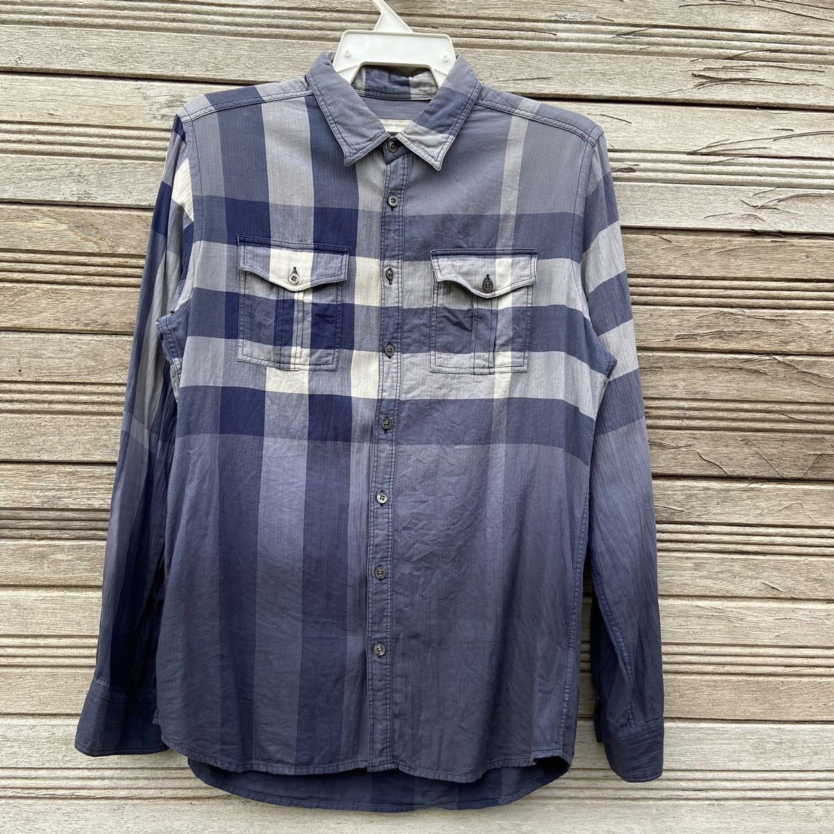 Burberry × Designer Burberry Checker Button Up shirt Size US M / EU 48-50 / 2 - 1 Thumbnail