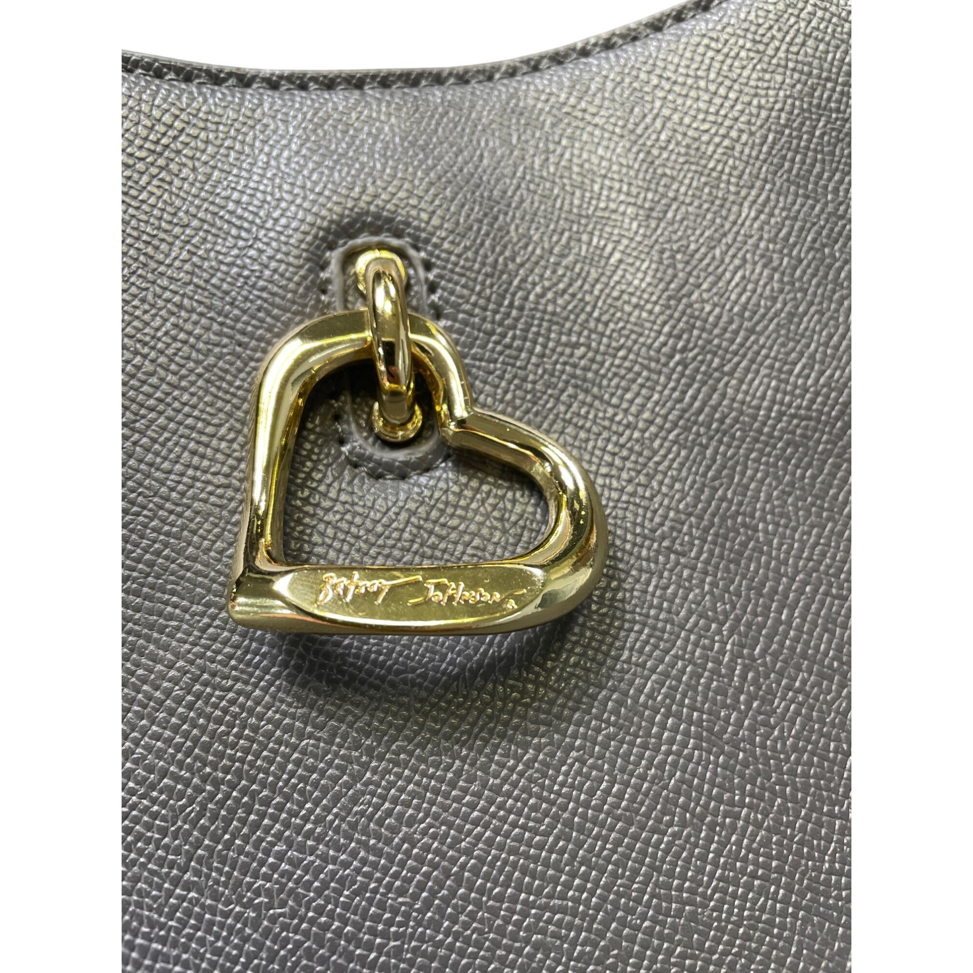 Betsey Johnson Betsey Johnson Womens Gray Faux Leather Crossbody Handbag SK Size ONE SIZE - 9 Thumbnail