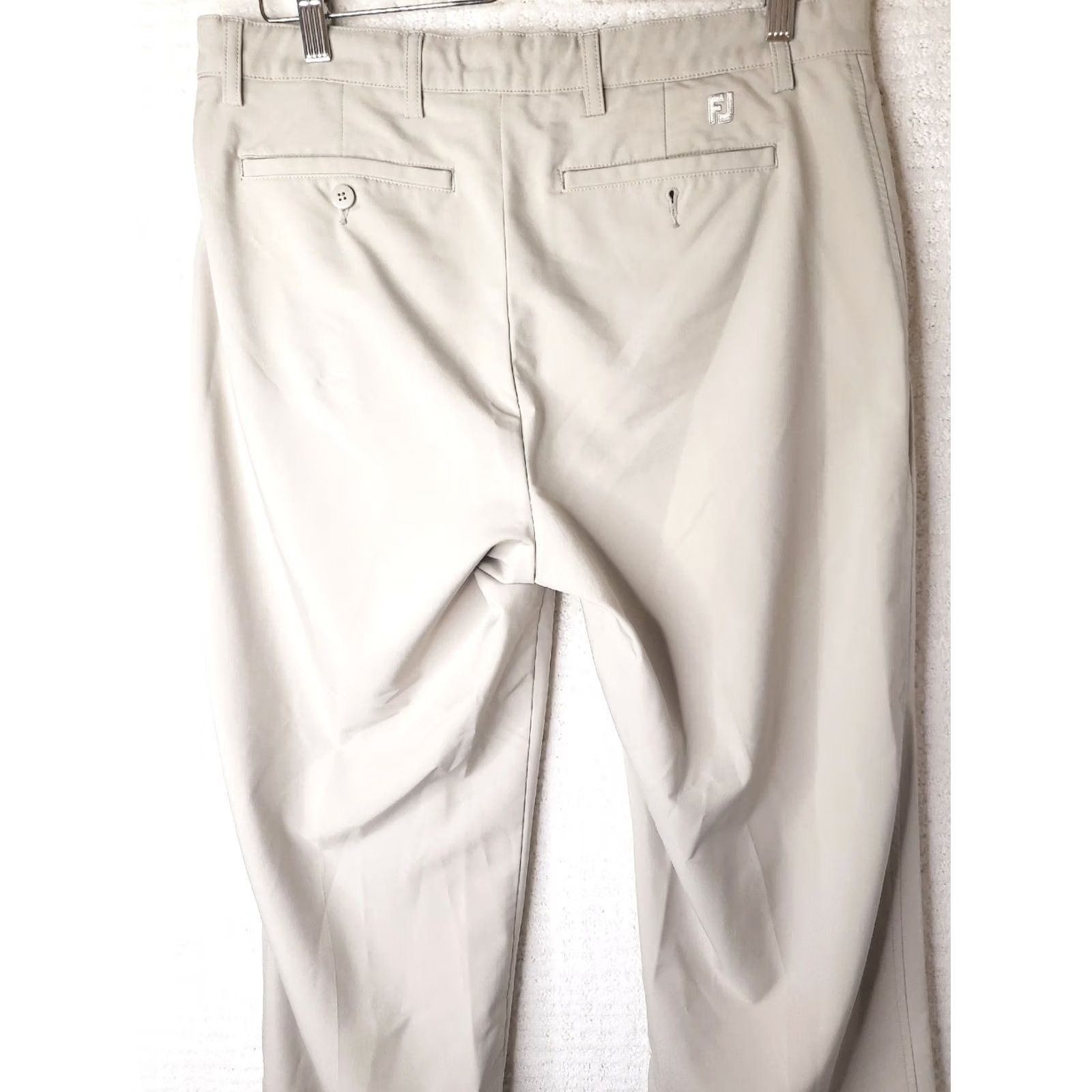 Footjoy FootJoy Pants Mens Golf Performance Athletic Beige Flat Front Stretch Sz 33x28.5* Regular Size Size US 33 - 6 Thumbnail
