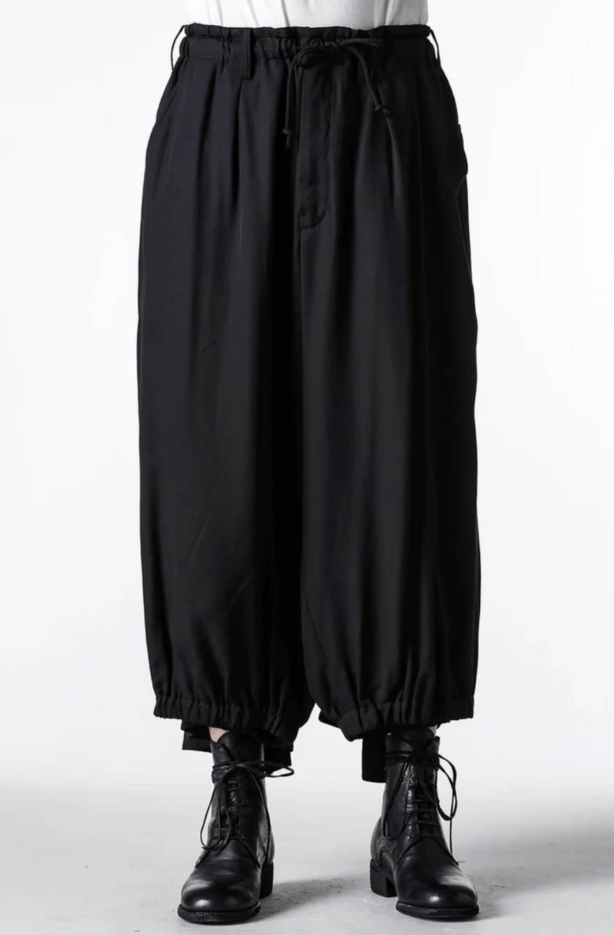 Yohji Yamamoto Yohji Yamamoto Pour Homme - Tencel Crow Karas Pants Size US 32 / EU 48 - 3 Thumbnail
