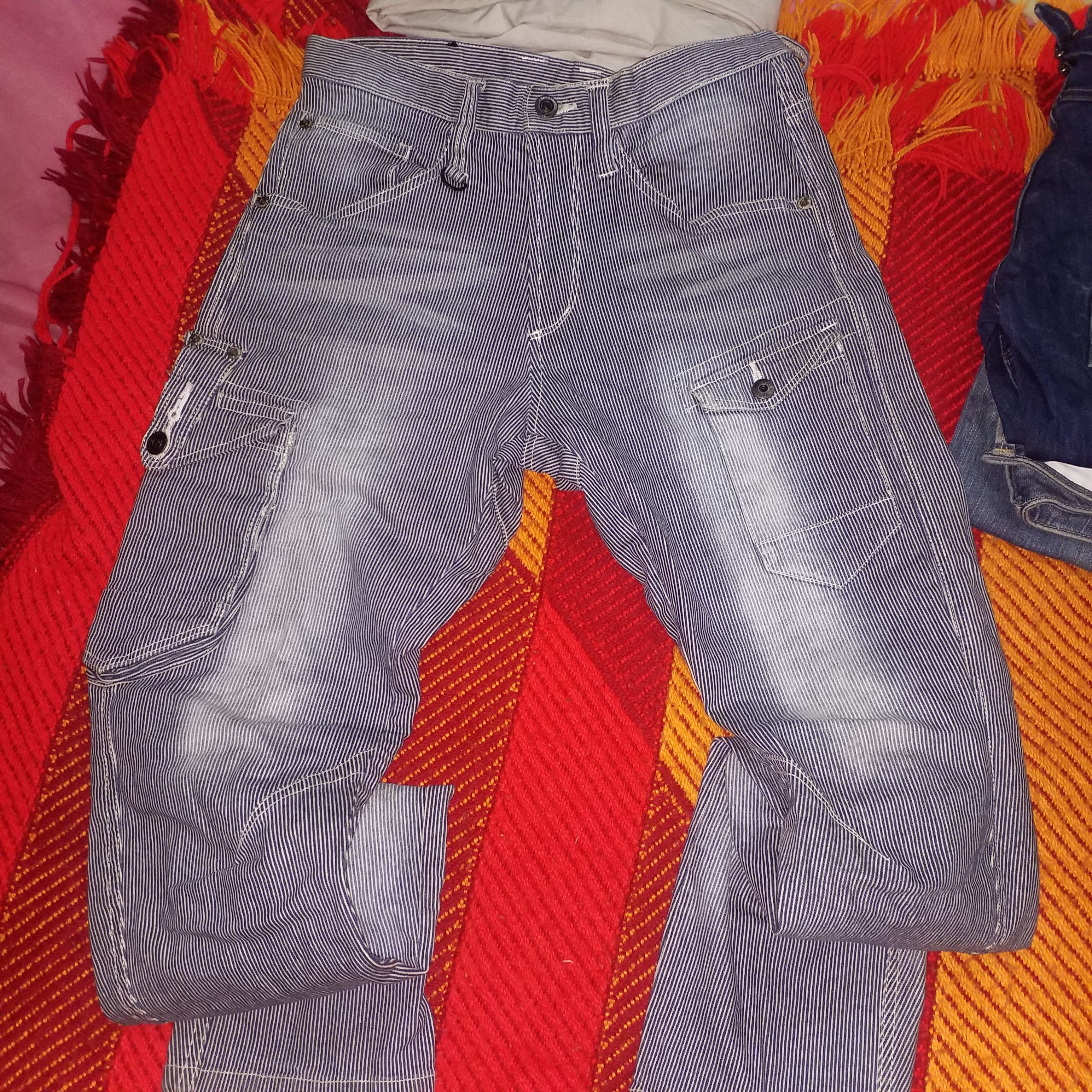 ELASTIC CARGO DENIM PANT