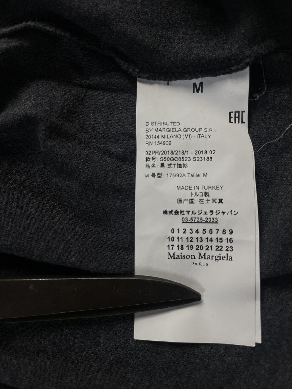 Maison Margiela Margiela FW2018 Grey Basic T Shirt Size US M / EU 48-50 / 2 - 6 Thumbnail