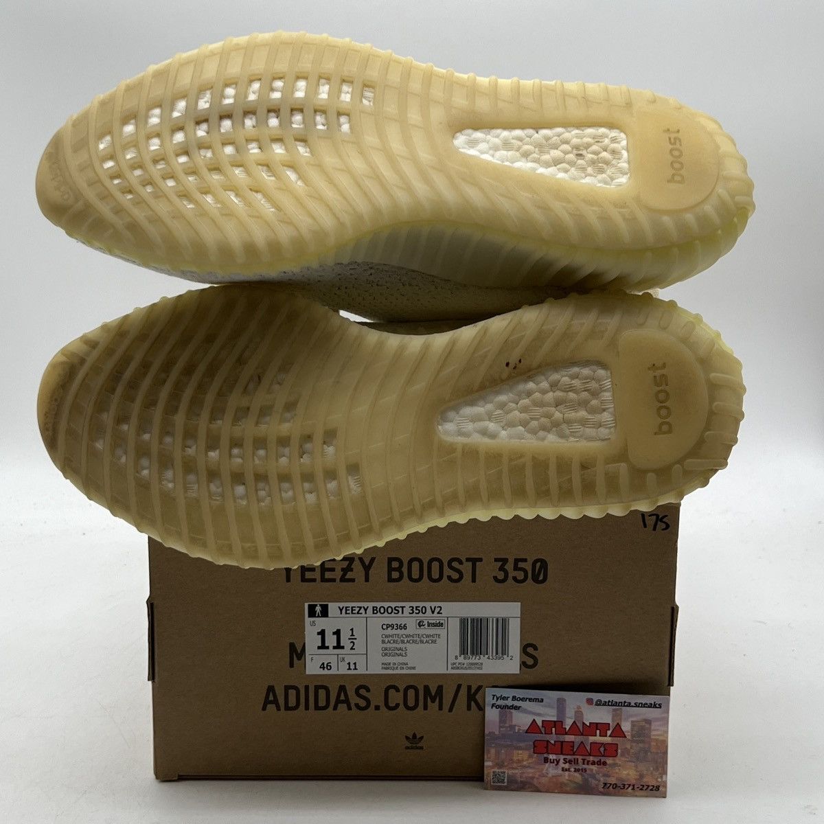 Adidas Yeezy boost 350 cream white triple white Size US 11.5 / EU 44-45 - 8 Thumbnail
