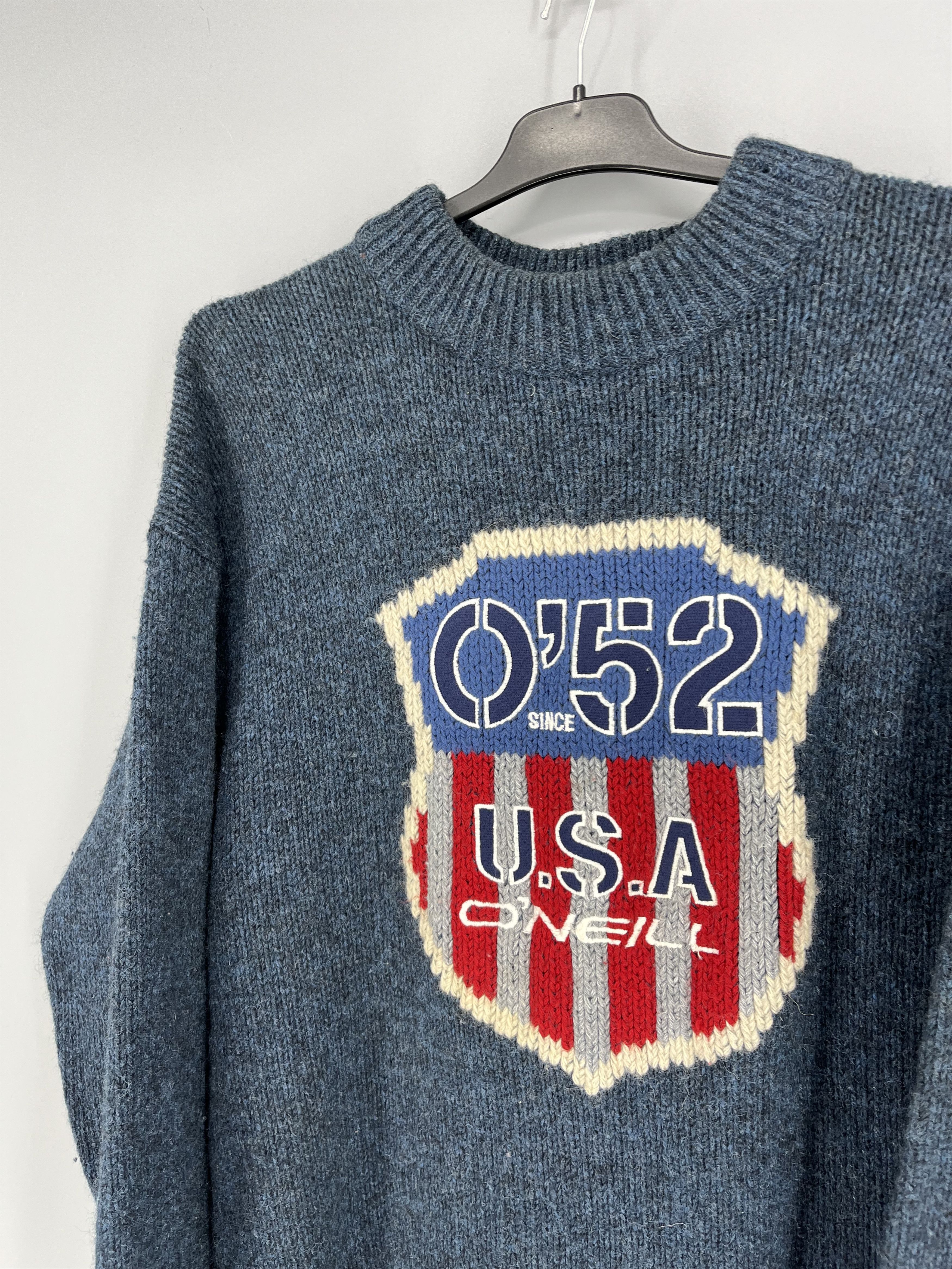 O'Neill ONeill blue Knitted Jumper with embroidered spell-out on Size US M / EU 48-50 / 2 - 7 Thumbnail