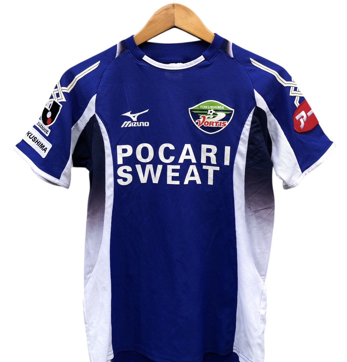 Japanese Brand Tokushima Vortis Jersey by Mizuno Size US S / EU 44-46 / 1 - 4 Thumbnail