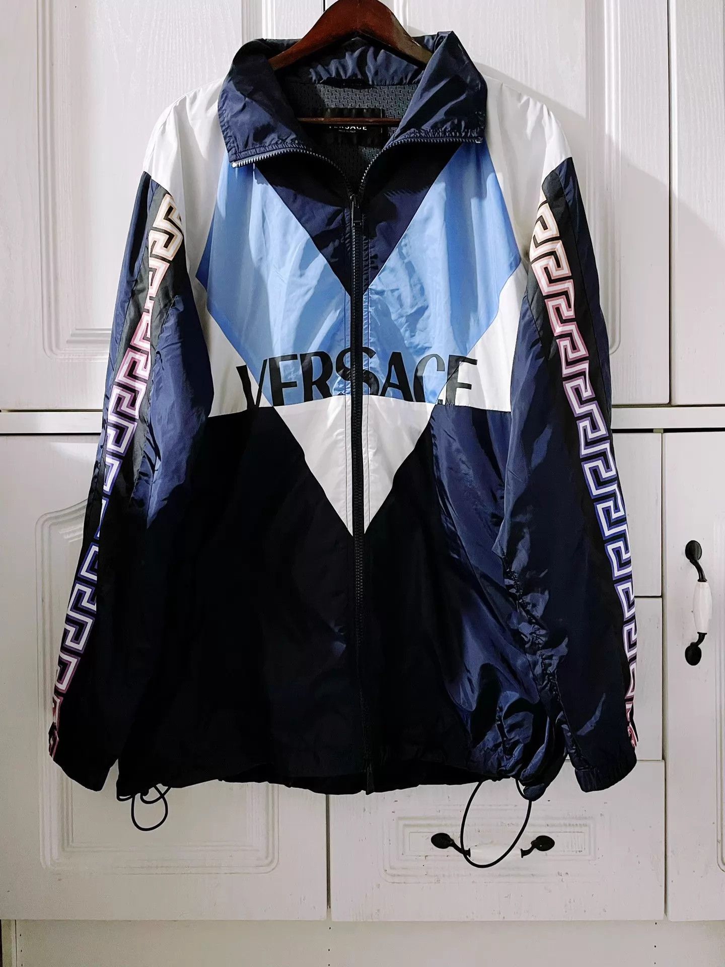 Versace Multi-Color Lightweight Zip-Up Jacket Size US M / EU 48-50 / 2 - 1 Thumbnail
