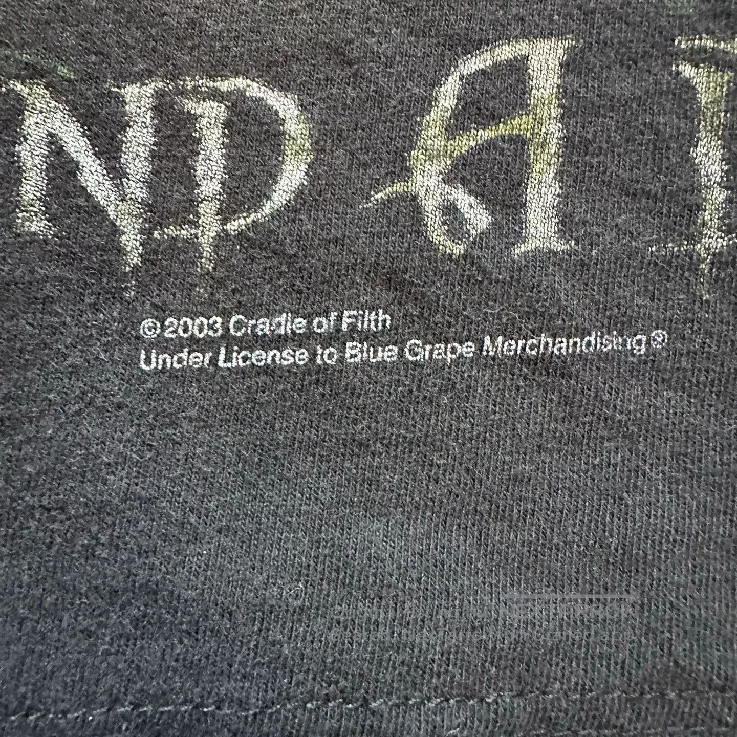 Vintage Vintage Cradle Of Filth 2003 Tee. Size US M / EU 48-50 / 2 - 3 Thumbnail