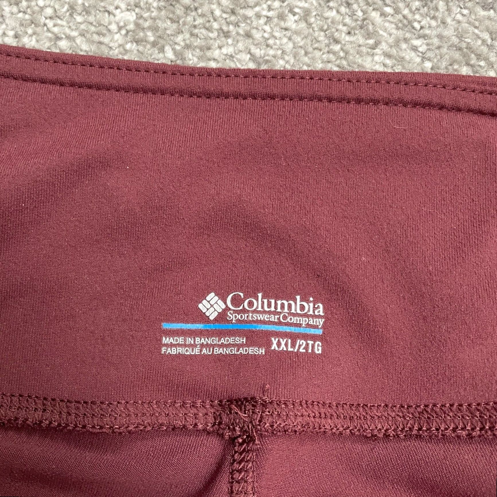 Vintage Columbia Leggings Womens XXL Red Ankle Compression Athletic Yoga Gym Run 36x28 Tight Skinny Size 40" / US 18 - 5 Thumbnail
