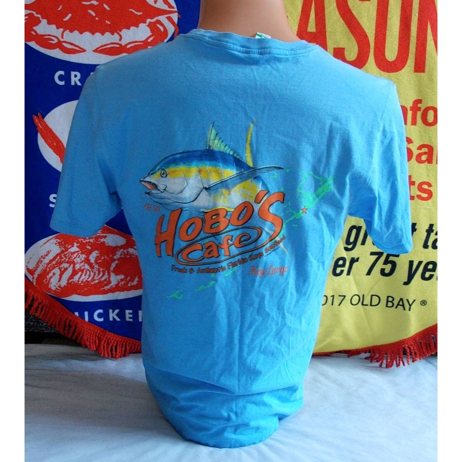 Vintage Soft Shirts T-Shirt Men M Graphic Print Beach Florida Keys Blue 2020s Vintage? No. Size US M / EU 48-50 / 2 - 2 Thumbnail