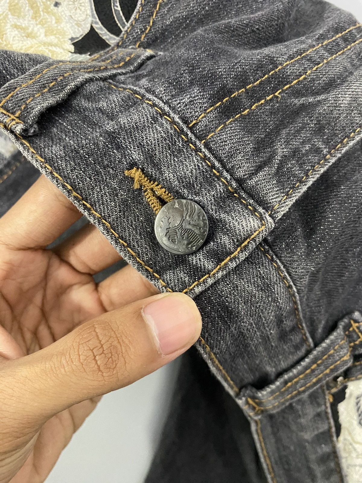 Japanese Brand × Vintage 💥Rare Design💥Karakuri Tamashi Japanese Pants Size US 34 / EU 50 - 12 Thumbnail