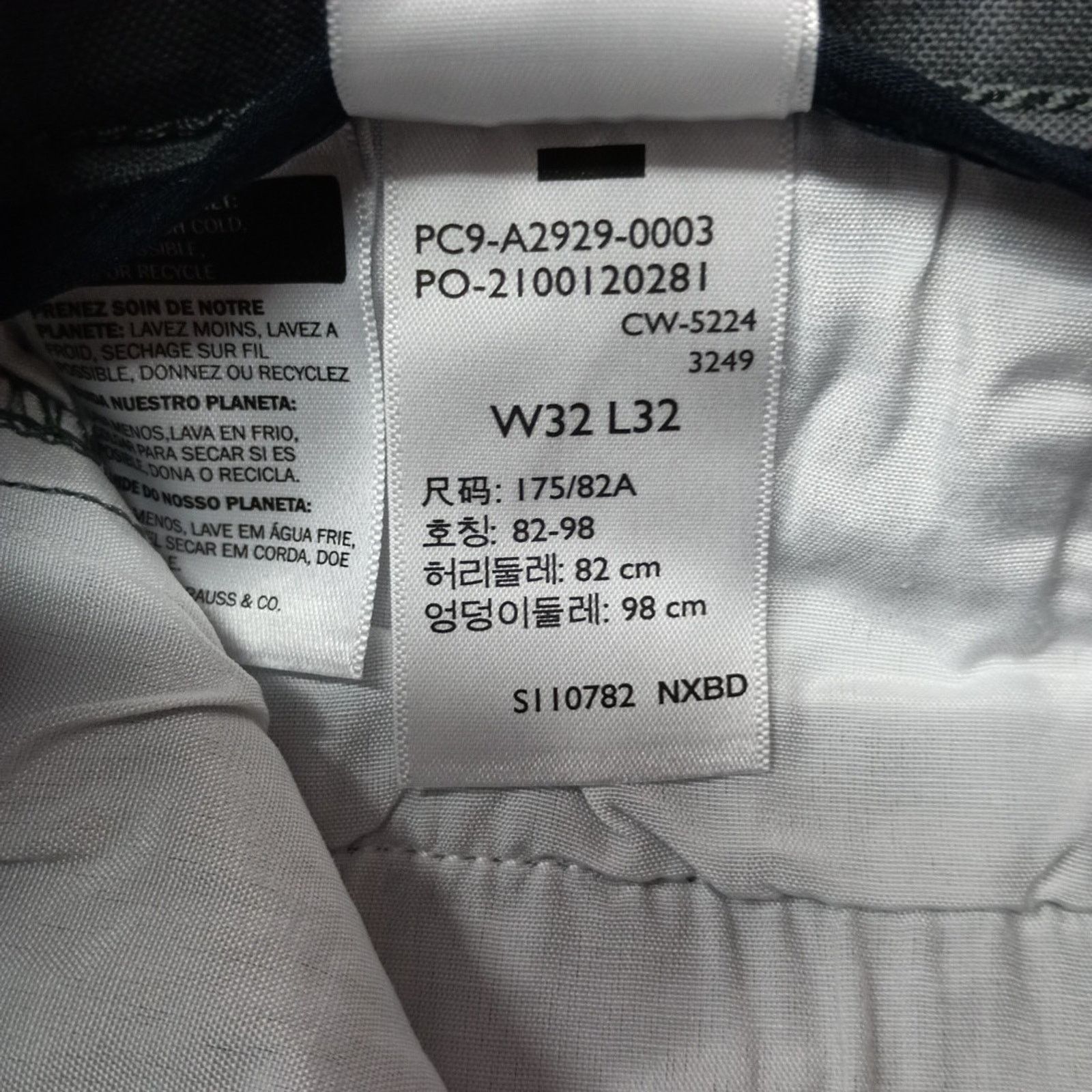 Dockers Dockers Chino Straight Fit Men's Size 32x32 Gray Stretch Size US 32 / EU 48 - 5 Thumbnail