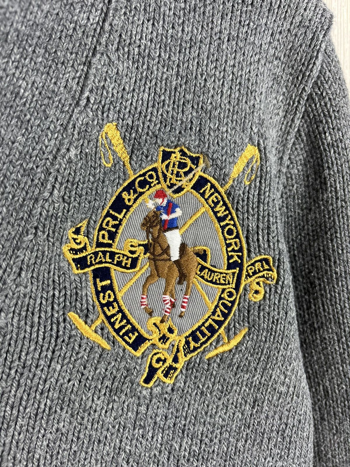 Polo Ralph Lauren × Ralph Lauren Sport × Vintage Vintage Polo Ralph Lauren sport big pony logo knit sweater Size S / US 4 / IT 40 - 16 Thumbnail