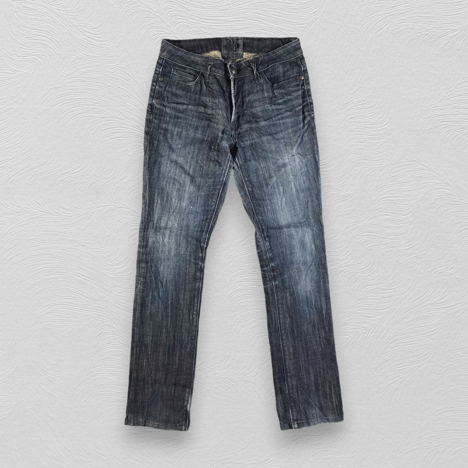 image of Designer Neo La Jeans Dark Wash Denim Kj2971 in Blue, Men's (Size 31)