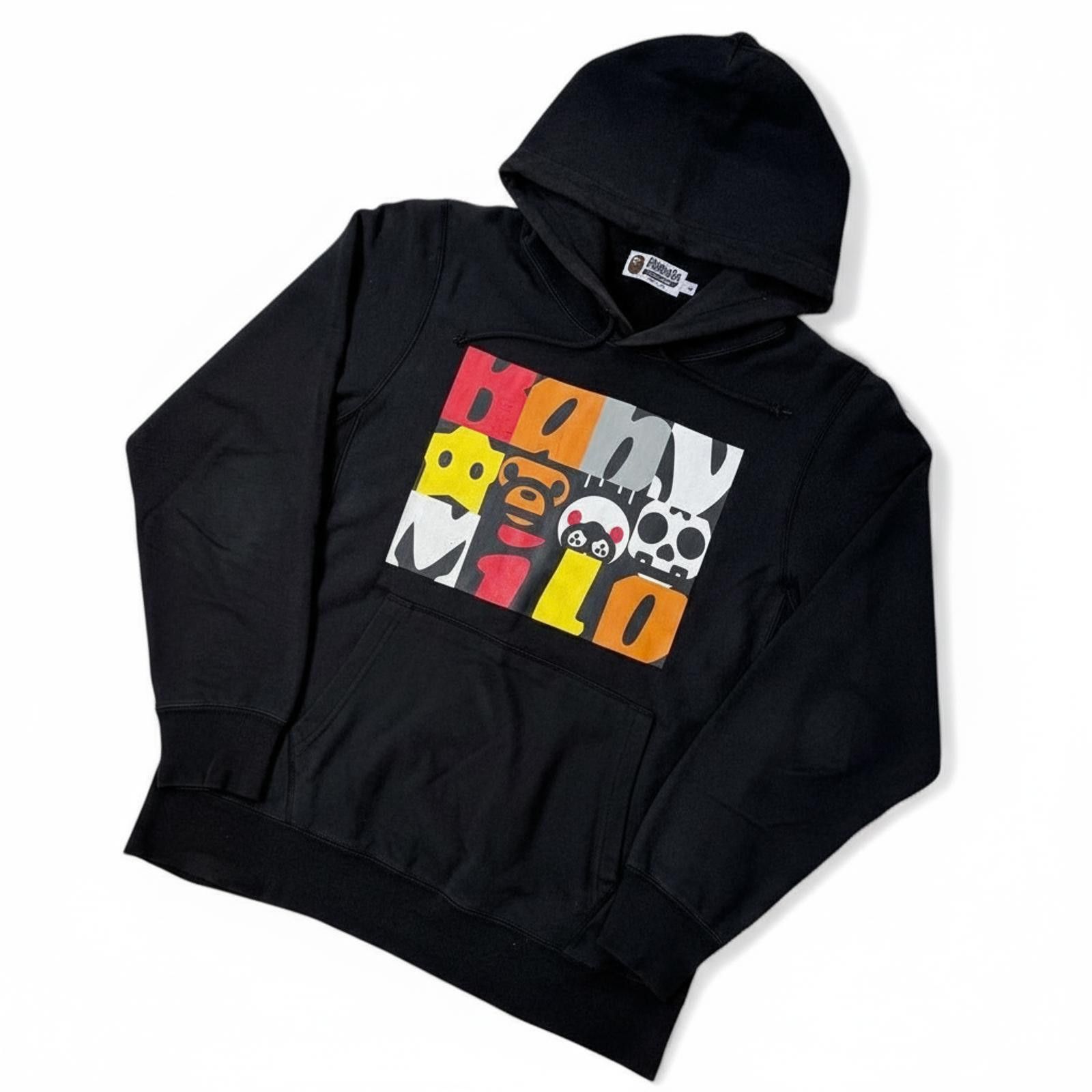 Other Baby Milo - Black Graphic Hoodie Colourful Logo Print Size US M / EU 48-50 / 2 - 1 Thumbnail
