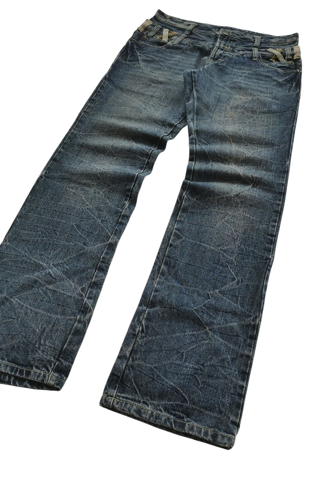 Le Grande Bleu (L.G.B.) Double waisted jeans Size US 34 / EU 50 - 3 Thumbnail