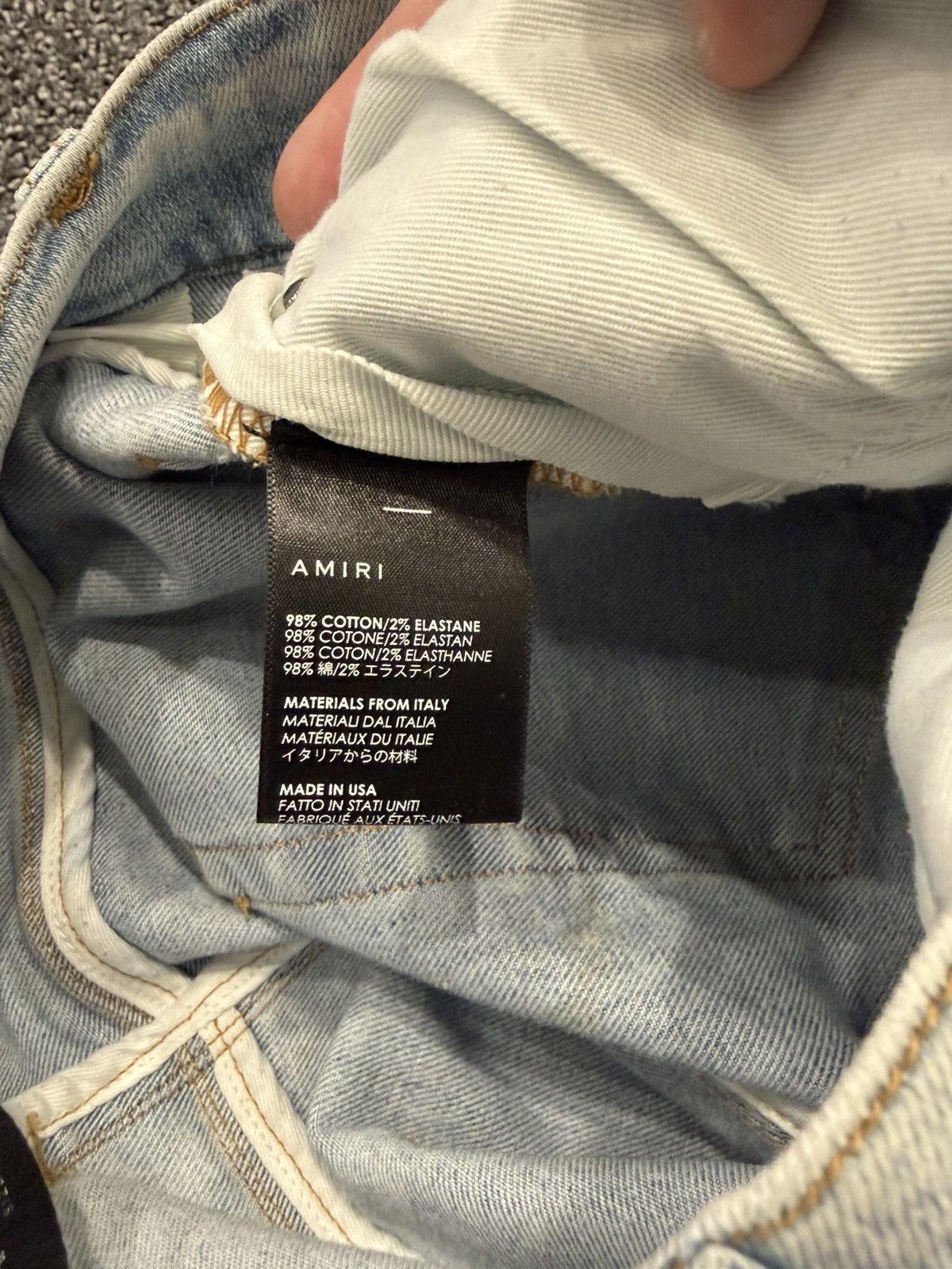 Amiri Amiri Distressed Tie-Dye Jeans Size US 31 - 4 Thumbnail