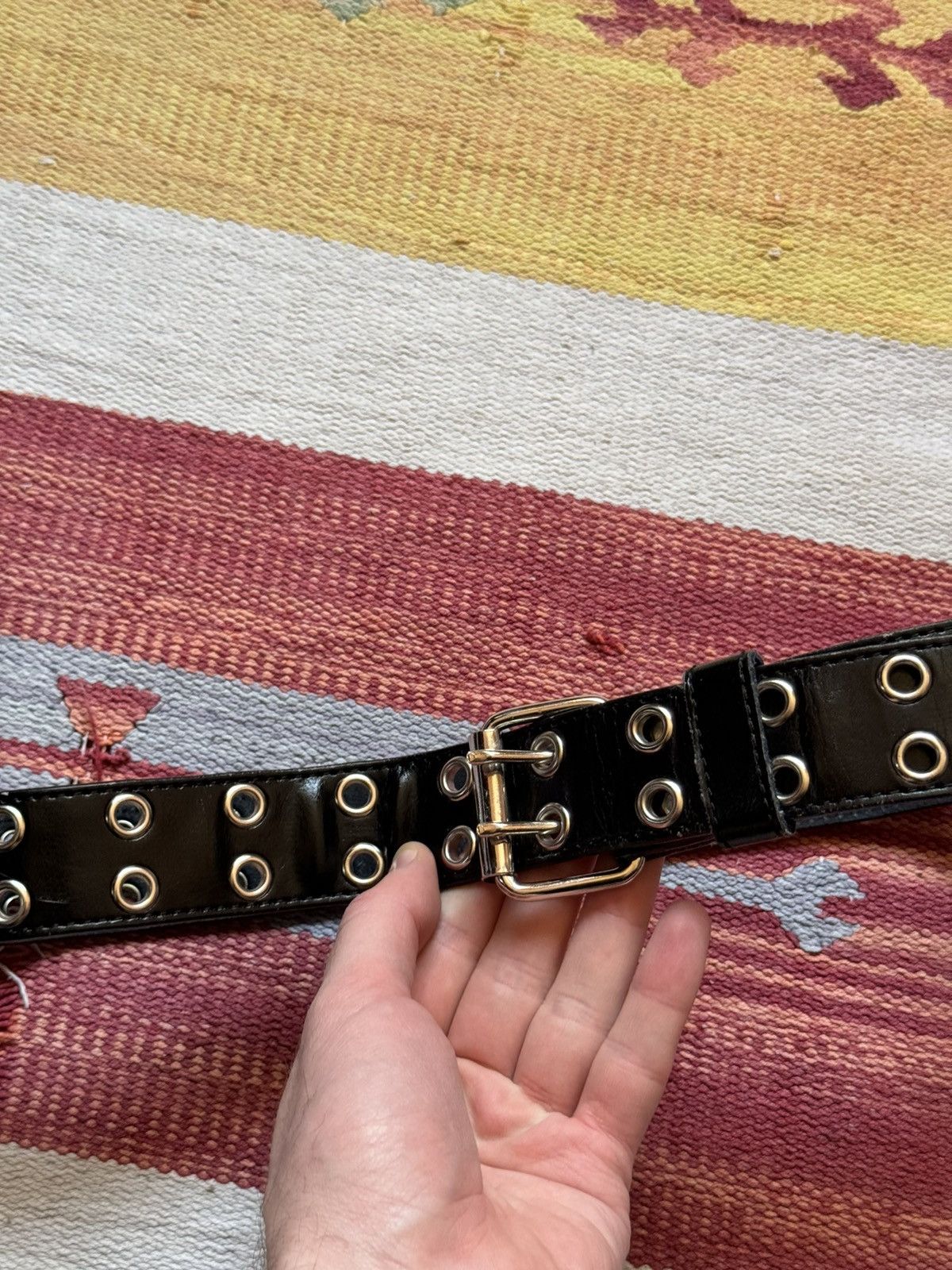 Genuine Leather Vintage 00’s Genuine Leather y2k Japanese Belt Size ONE SIZE - 2 Thumbnail
