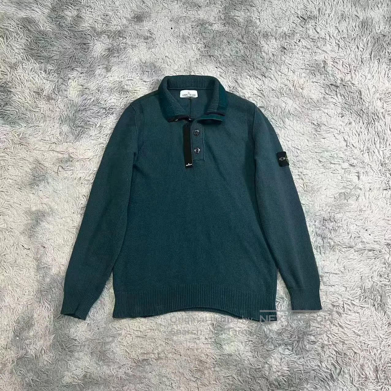 Stone Island Stone Island Half-Zip Wool Knit Sweater. Size US XL / EU 56 / 4 - 1 Thumbnail