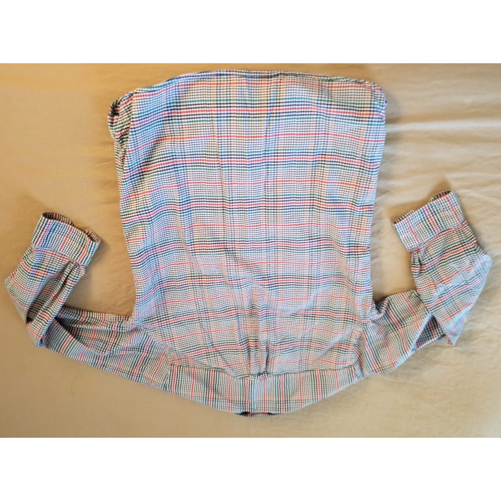 Brooks Brothers Brooks Brothers Dress Shirt S Small Blue Cotton Button Mens Regular Size 36R - 6 Thumbnail