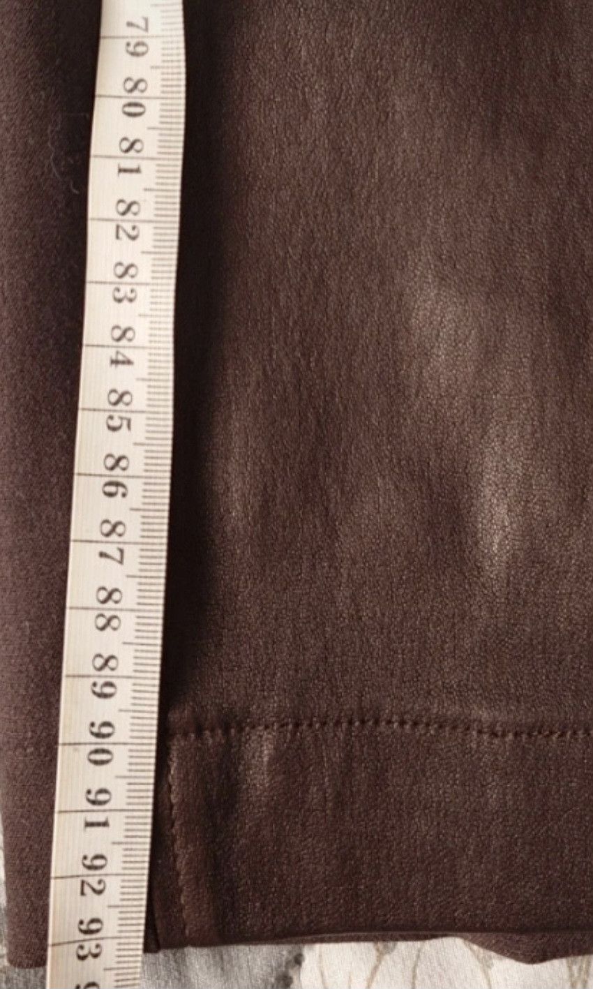 Brunello Cucinelli Brunello Cucinelli Brown Leather Panel Slim Fit Trousers Size 32" / US 10 / IT 46 - 11 Thumbnail