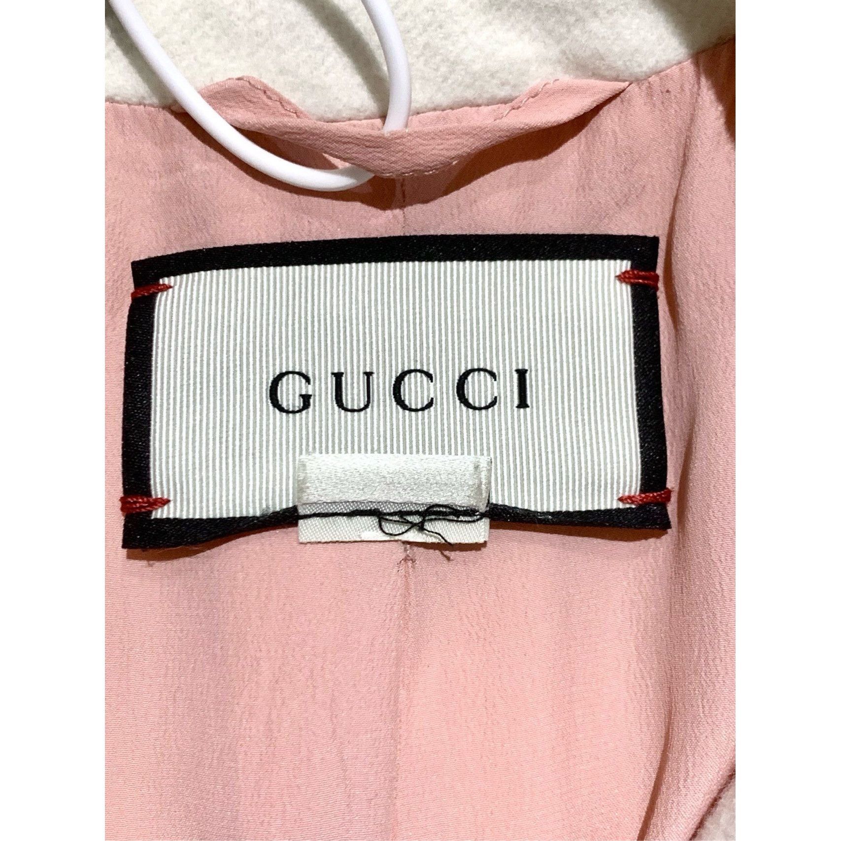 Gucci Gucci Womens Wool Coat With Signature Web Stripe & Gold Butt Size XS / US 0-2 / IT 36-38 - 5 Thumbnail