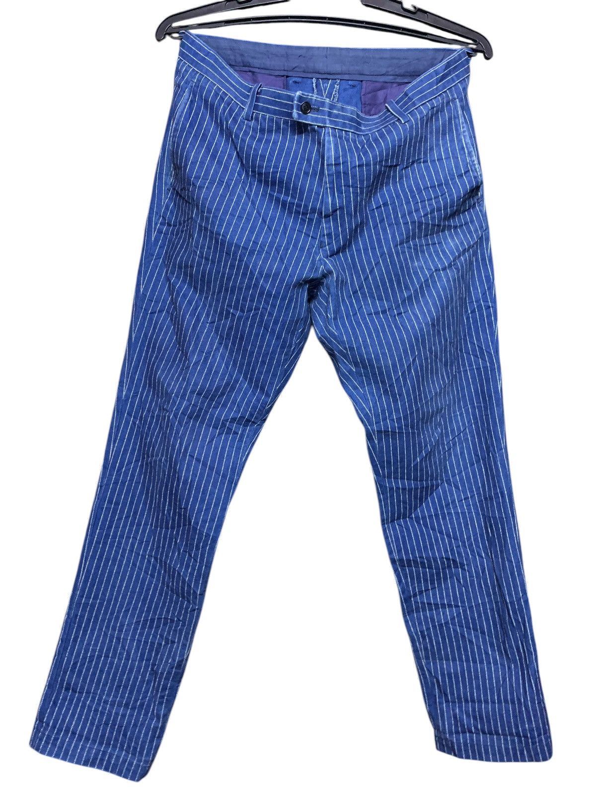 Japanese Brand Urban Research stripe pants Size US 34 / EU 50 - 2 Thumbnail