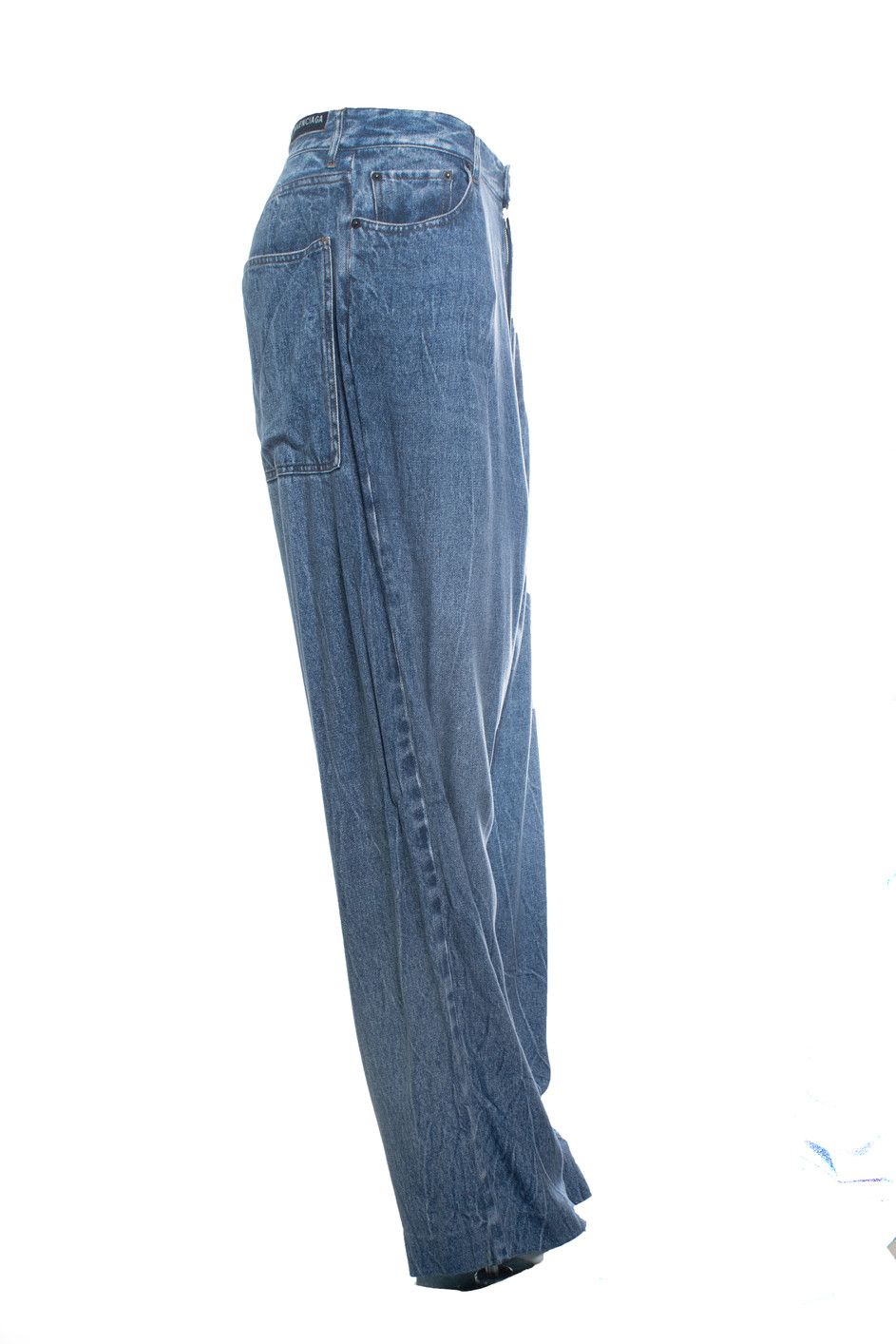 Balenciaga Balenciaga, 2020 trompe L’oeil faux jeans pants Size 28" / US 6 / IT 42 - 4 Thumbnail