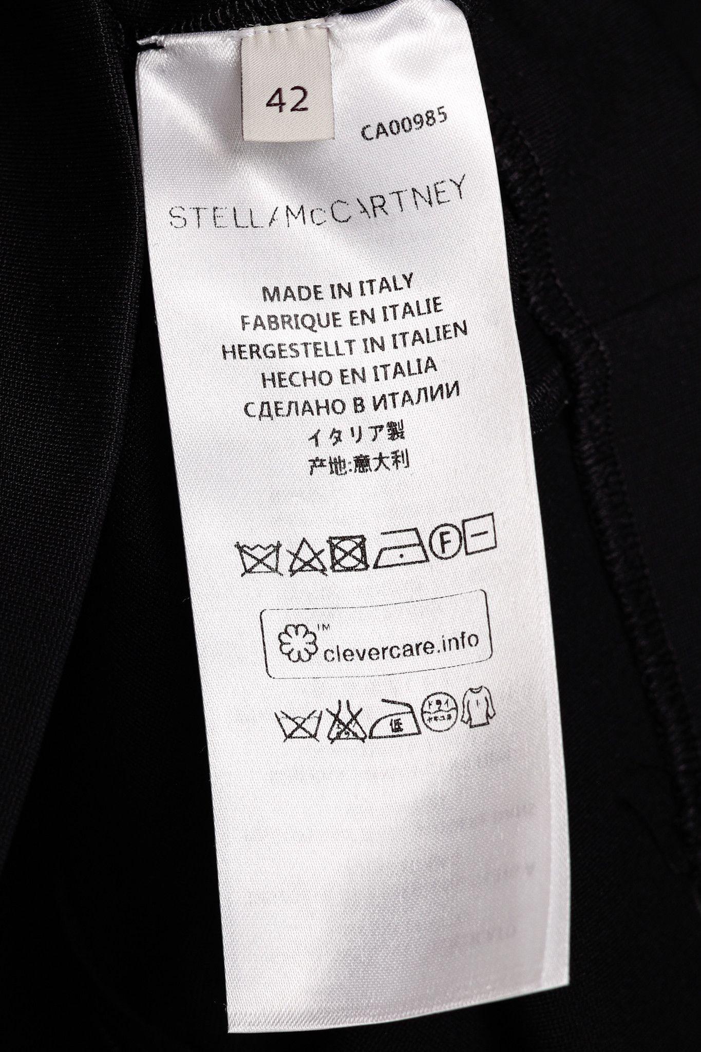 Stella McCartney Stella McCartney Black Jersey Leopard-Sleeve Bodycon Dress Size M / US 6-8 / IT 42-44 - 9 Thumbnail