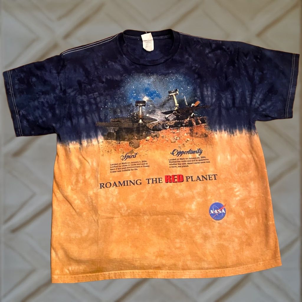 NASA NASA T-Shirt Mars Tie Dye XL Men Short Sleeve Multicolor 22” X 27” Size US XL / EU 56 / 4 - 1 Thumbnail