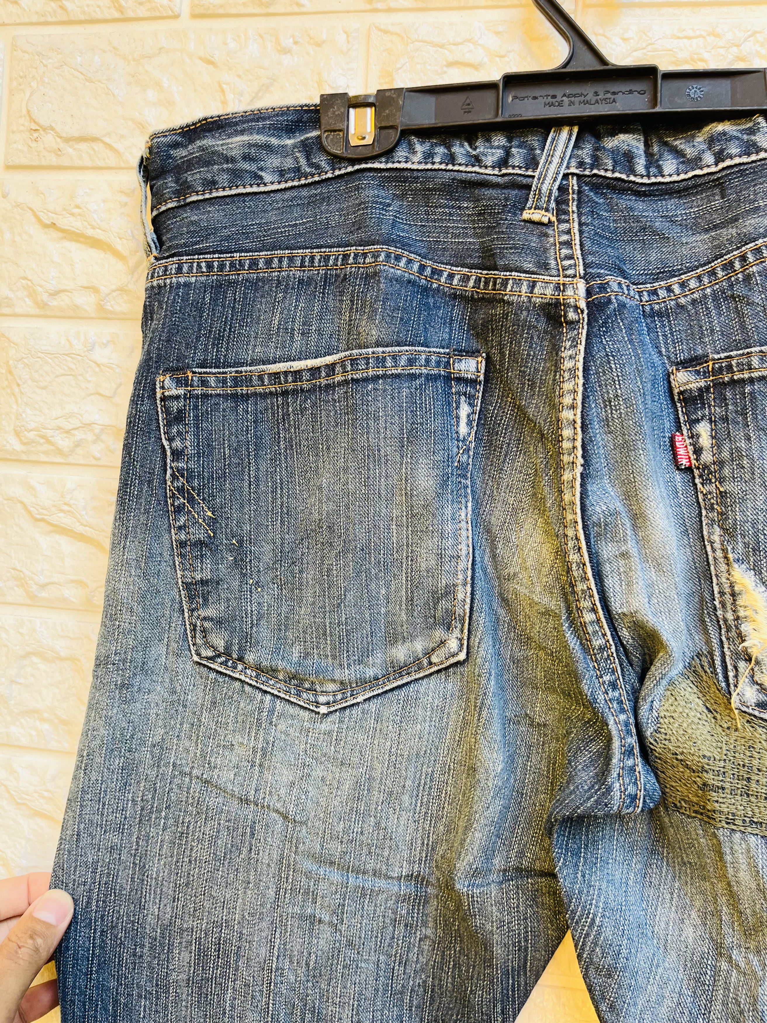 Japanese Brand × Vintage Vintage Edwin Distressed Japanese Designer Fashion Style Size US 33 - 8 Thumbnail