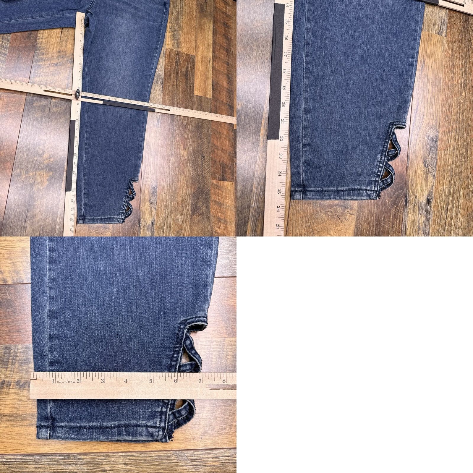 Vintage Westport Mid Rise Ankle Jeans Womens 18W Signature Fit New Size 40" / US 18 - 9 Thumbnail