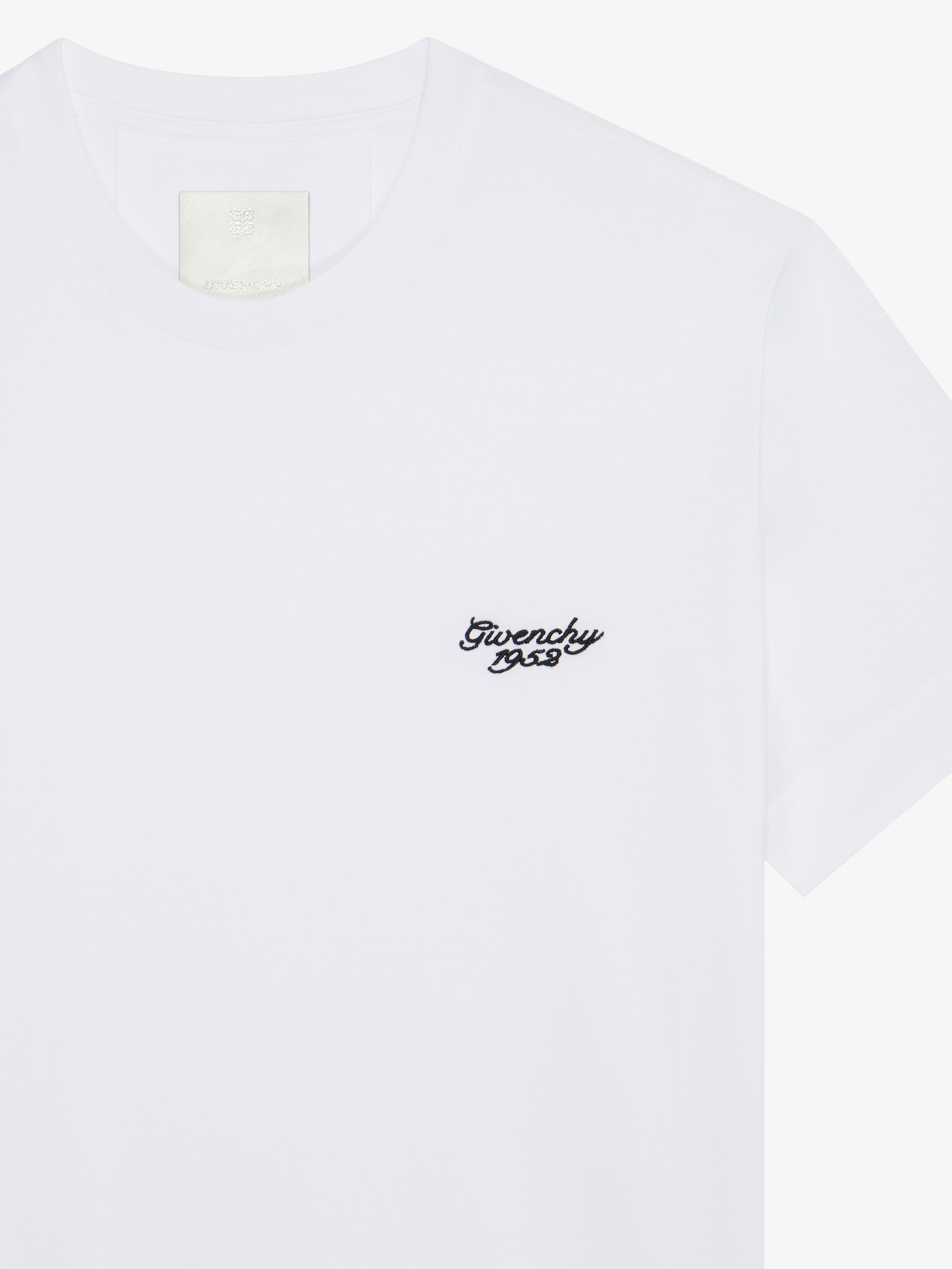 Givenchy o1w1db10426 Slim Fit T-Shirt in White Size US L / EU 52-54 / 3 - 3 Thumbnail