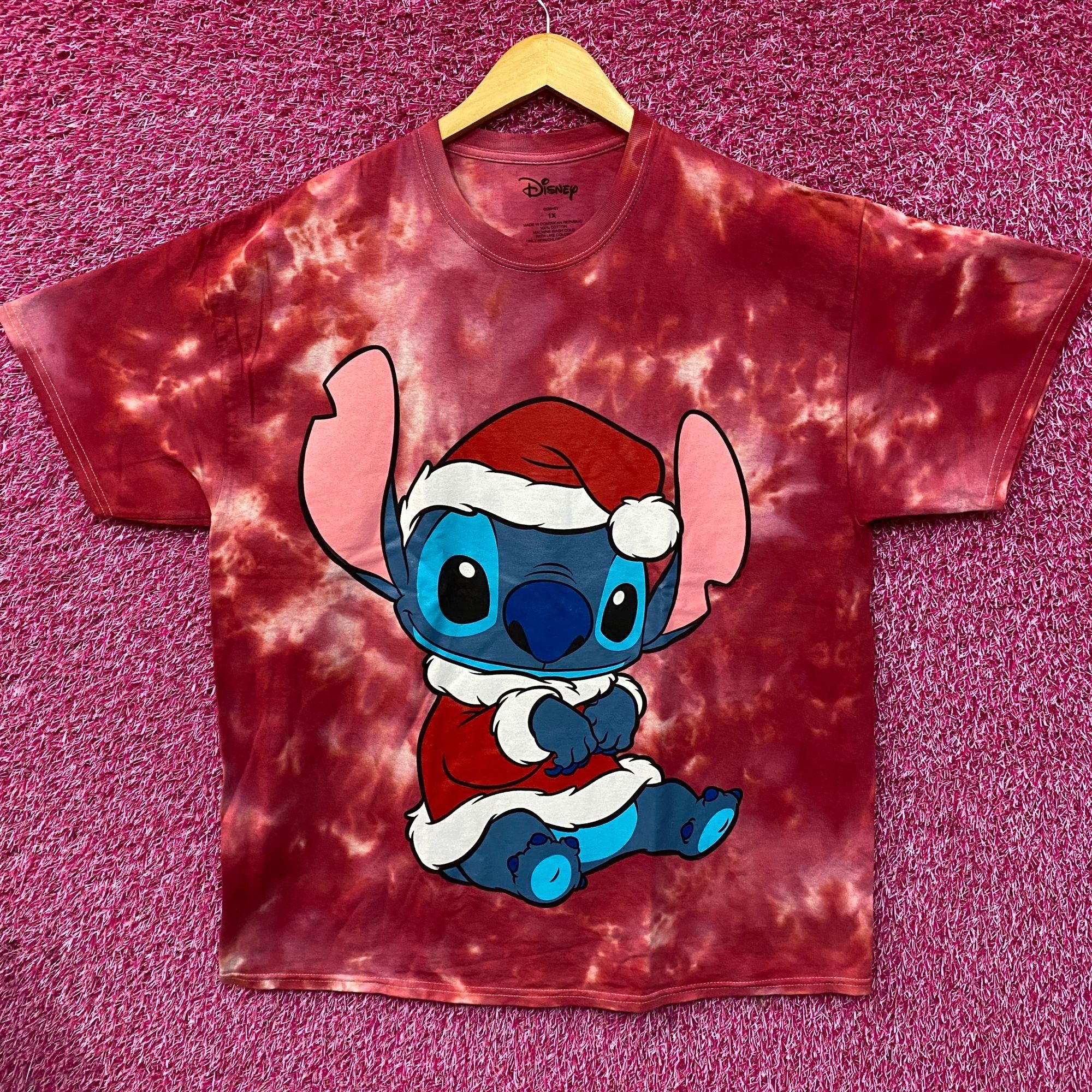 Disney Disney Lilo & Stitch Christmas Santa Clause Stitch Tie Dye T Size US XL / EU 56 / 4 - 1 Thumbnail