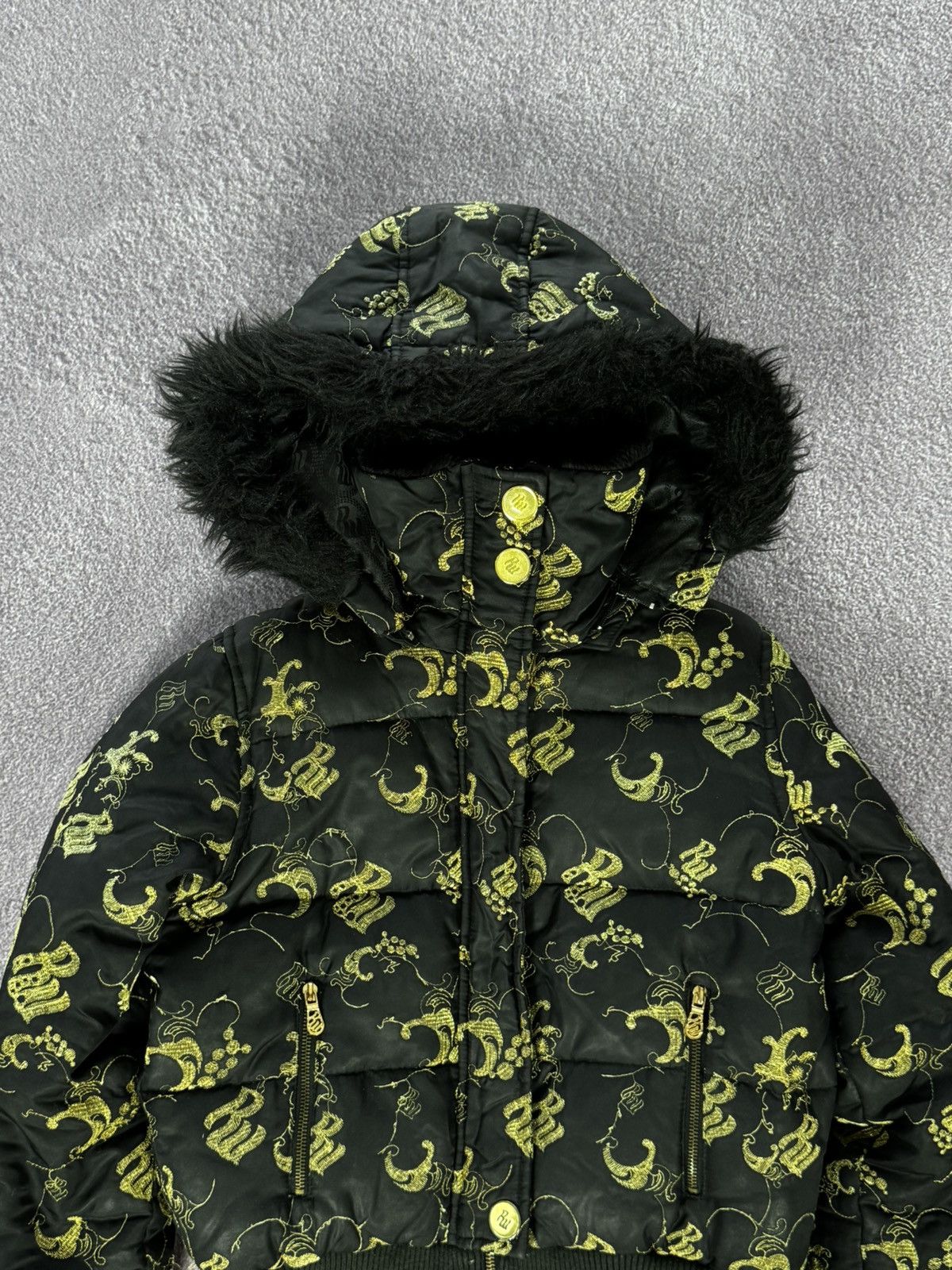 Rocawear Y2K Rocawear Cropped Hooded Puffer Jacket Size M / US 6-8 / IT 42-44 - 2 Thumbnail