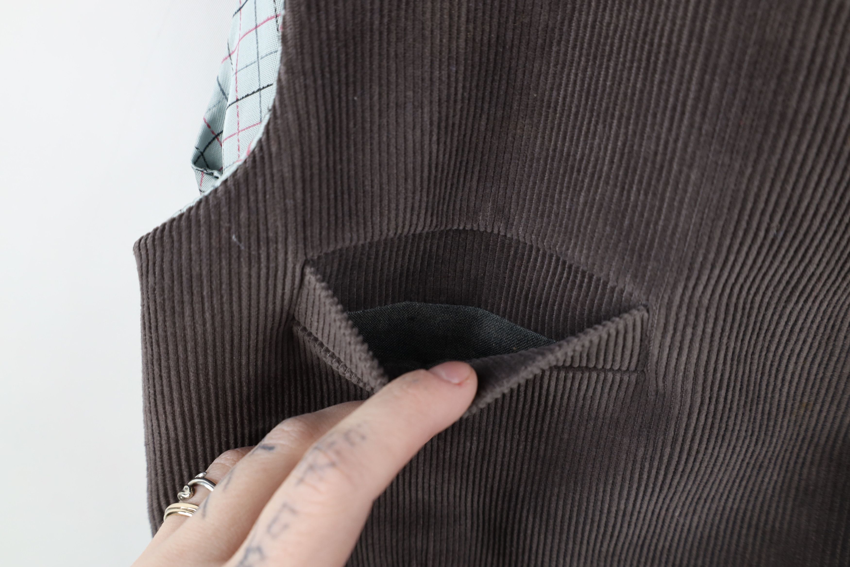 Vintage Vintage 70s Streetwear Buckle Corduroy Suit Vest Jacket USA Size US M / EU 48-50 / 2 - 8 Thumbnail