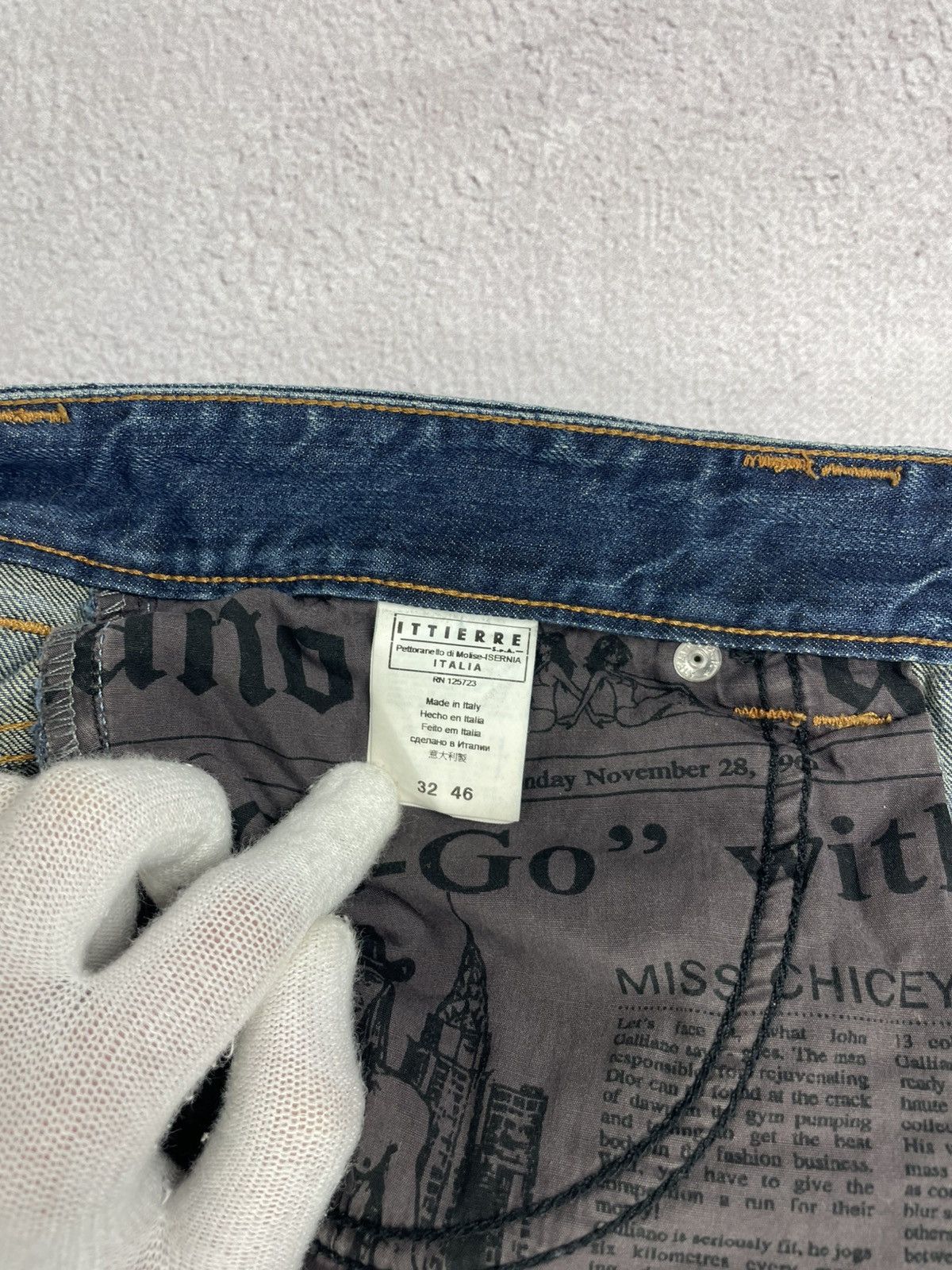 John Galliano × Vintage John Galliano Mens Vintage Pants Jeans Blue Size 32/46 Size US 32 / EU 48 - 9 Thumbnail