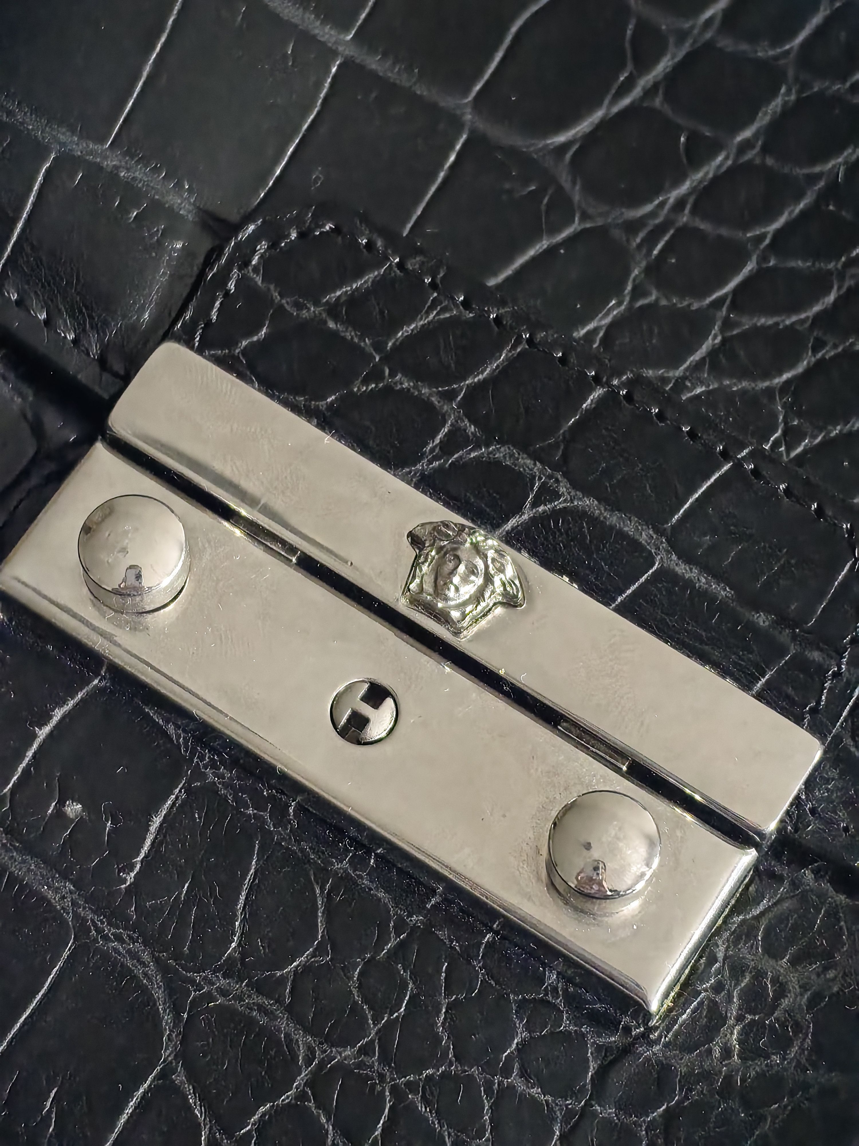 Versace Versace Croco Y2K Cross Body Bag Size ONE SIZE - 6 Thumbnail