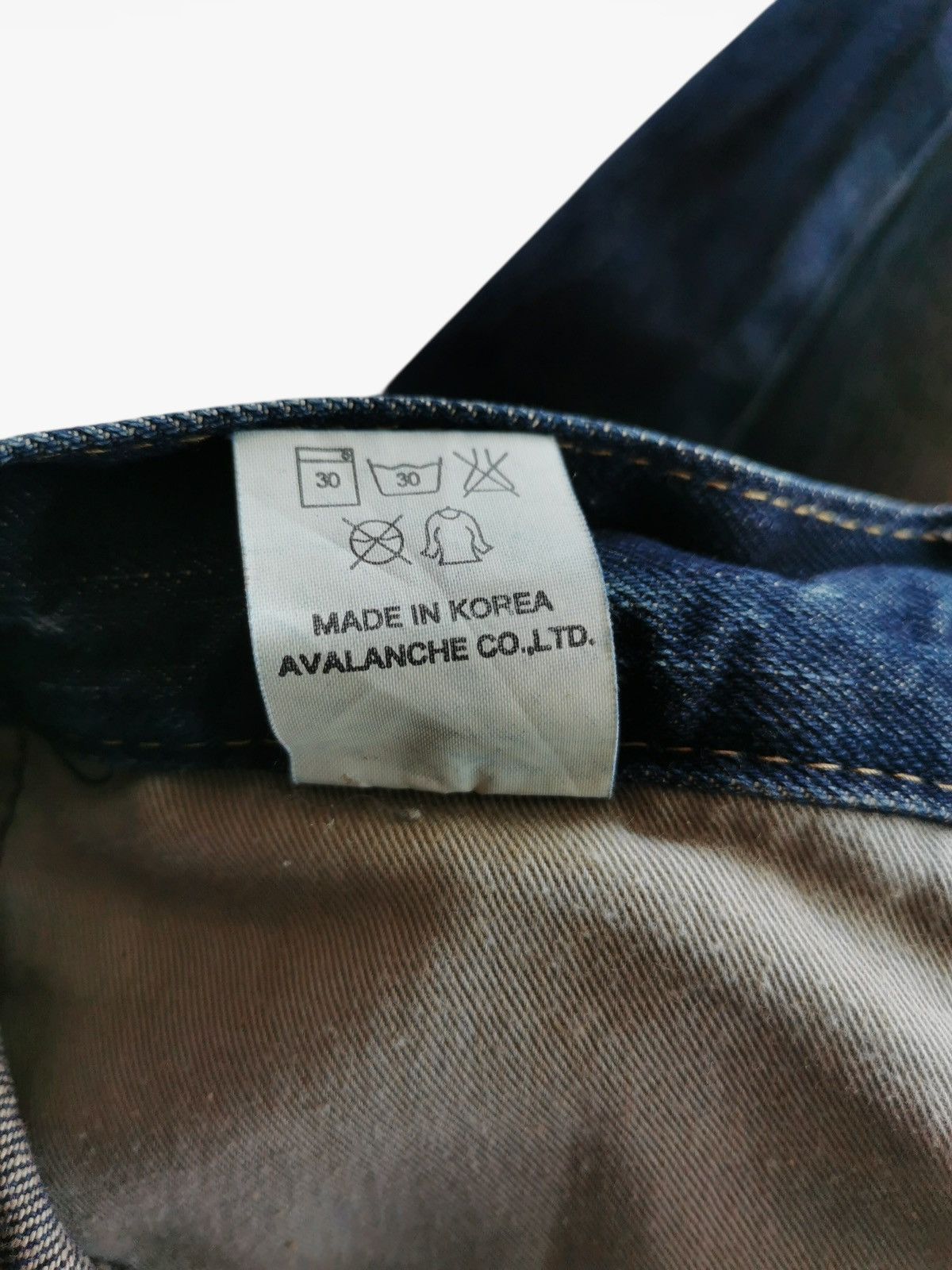 Jean Krhyme Denim Y2K Distressed Graffiti Jeans Size 32x31 Size US 32 / EU 48 - 8 Thumbnail