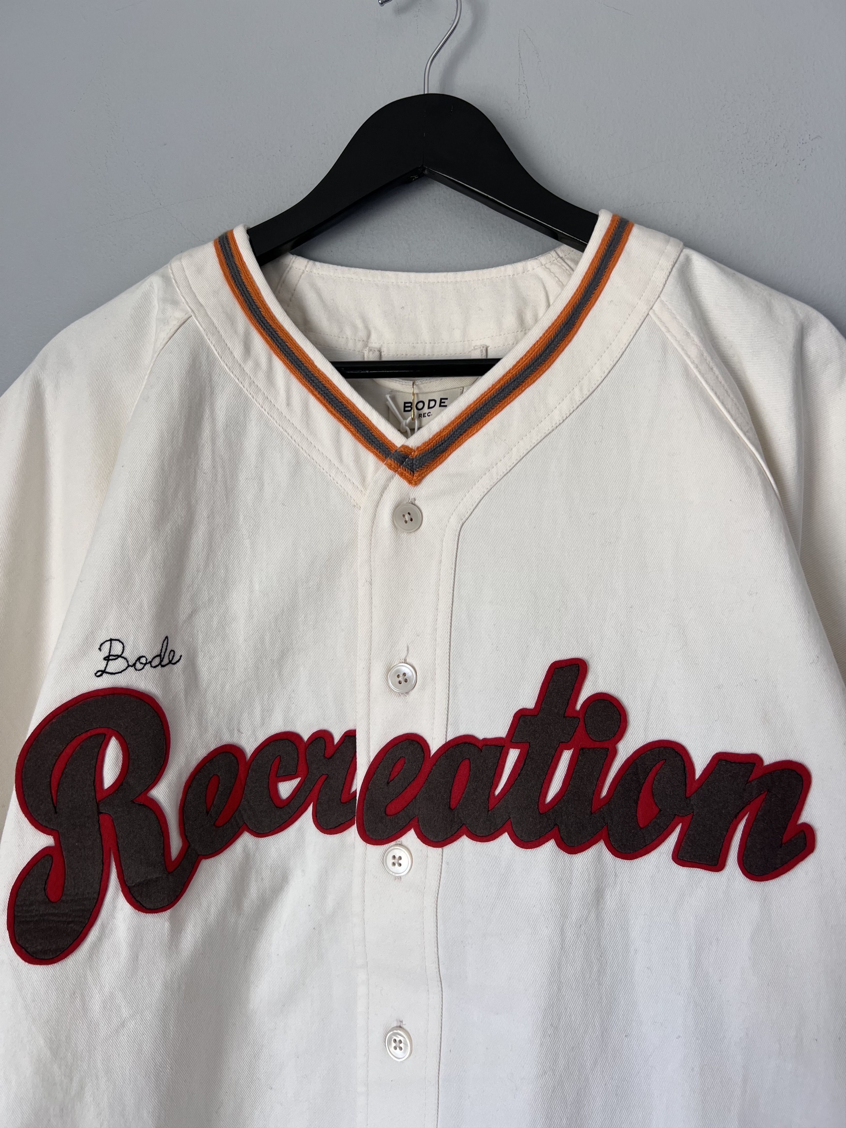 Bode Bode Baseball Shirt in White Size US L / EU 52-54 / 3 - 2 Thumbnail