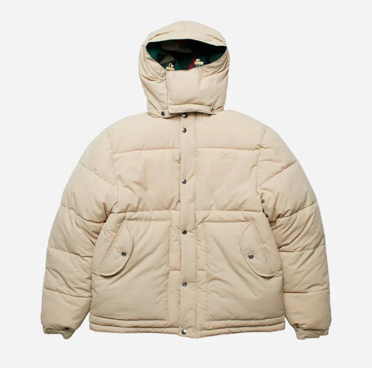 Parra Parra Trees in Wind Puffer Jacket Cream Beige M Mens Size US M / EU 48-50 / 2 - 1 Thumbnail